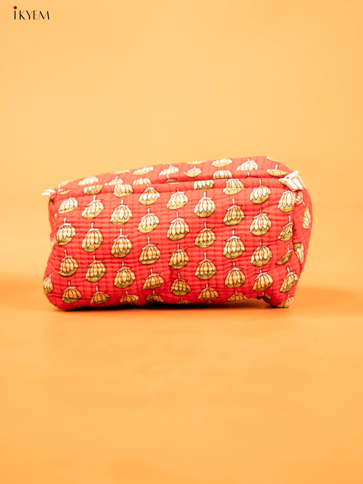 Cotton printed Pouch - Set of 3 - Red - KD26341 - Image 3