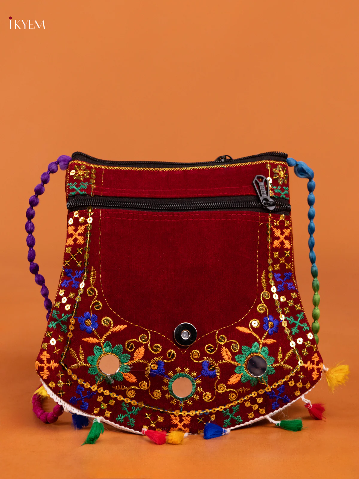 Embroidered Desiner Multi color Sling bag - Image 3