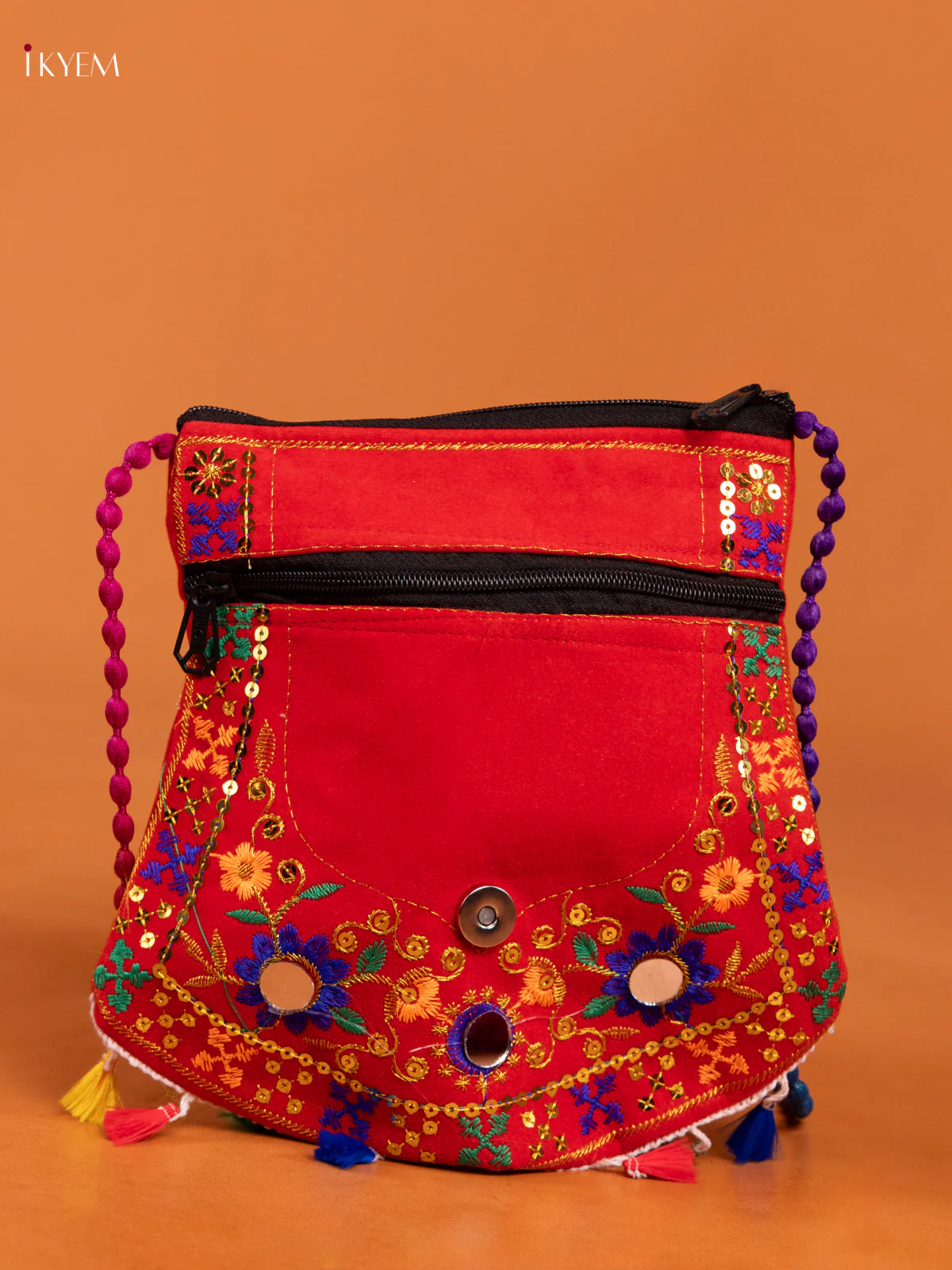 Embroidered Desiner Multi color Sling bag - Image 3