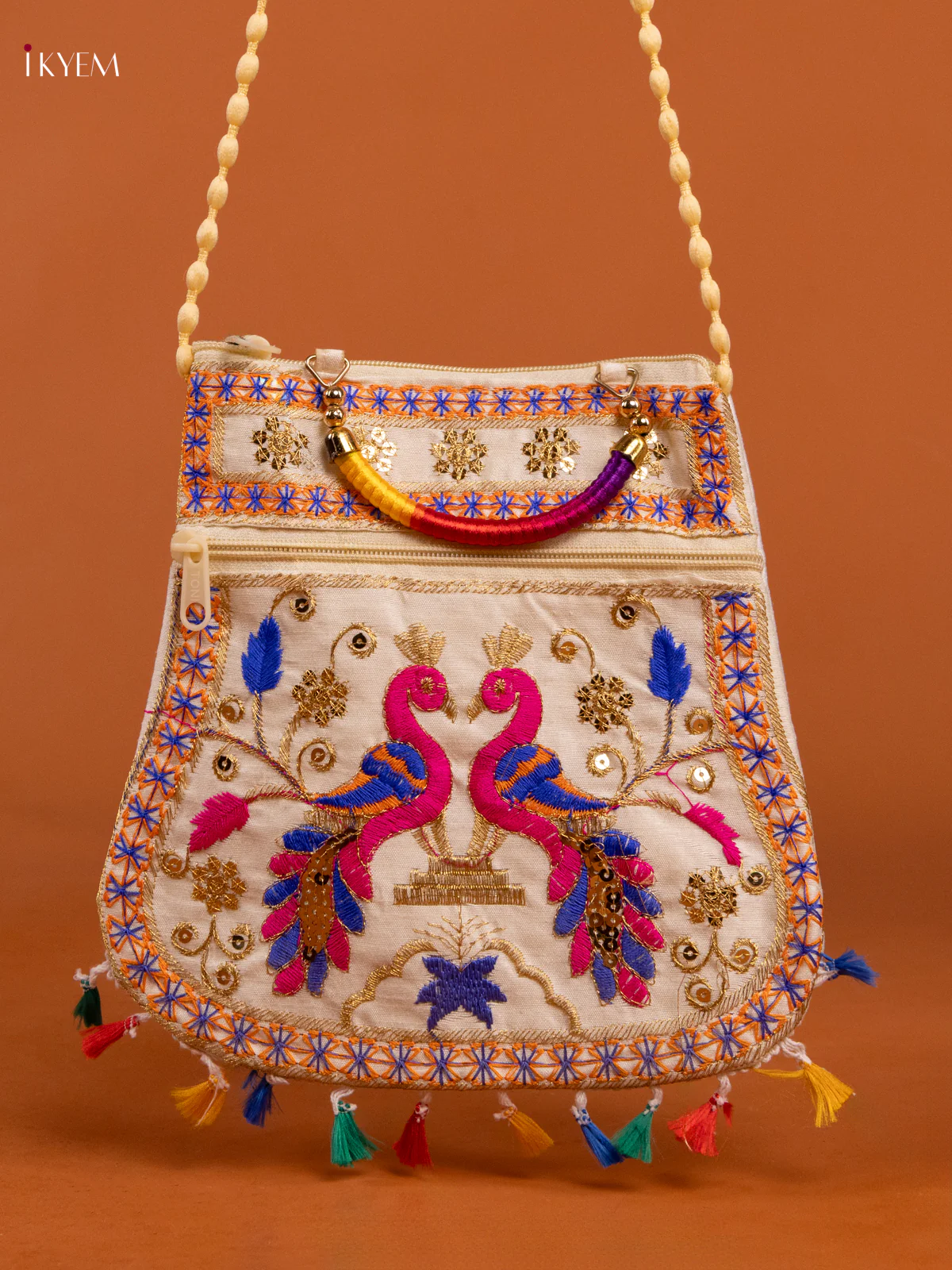 Embrodery rajasthani jaipuri Sling and handbag