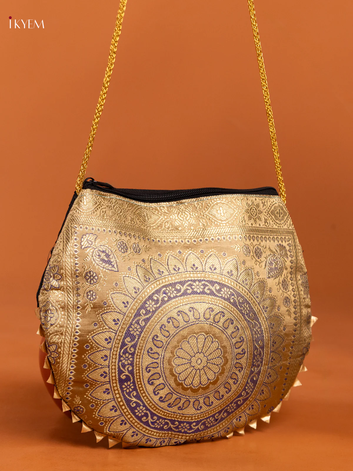 Banarasi Silk Sling Bag - Image 2