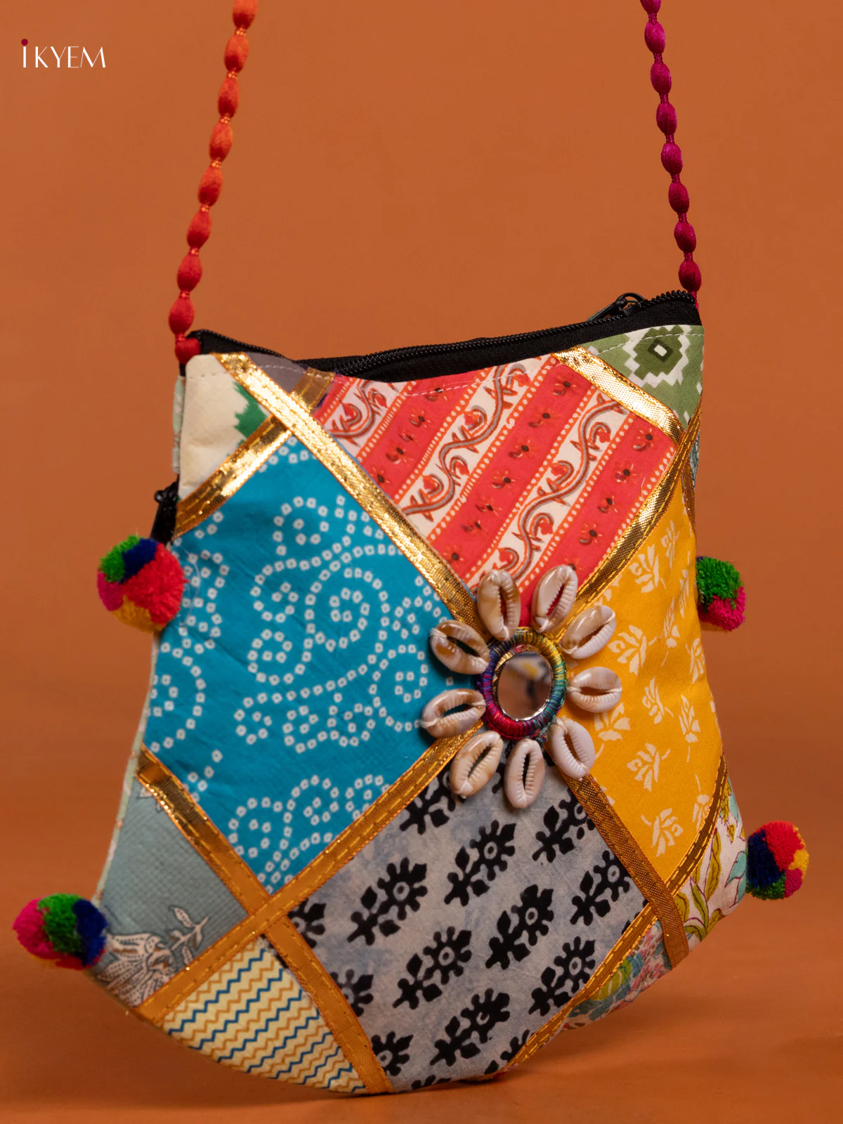 Godari Design Mix Farbric Sling bag - Image 2