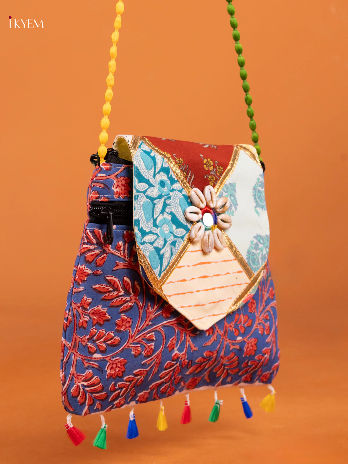 Godari Design Mix Farbric Sling bag - Image 2