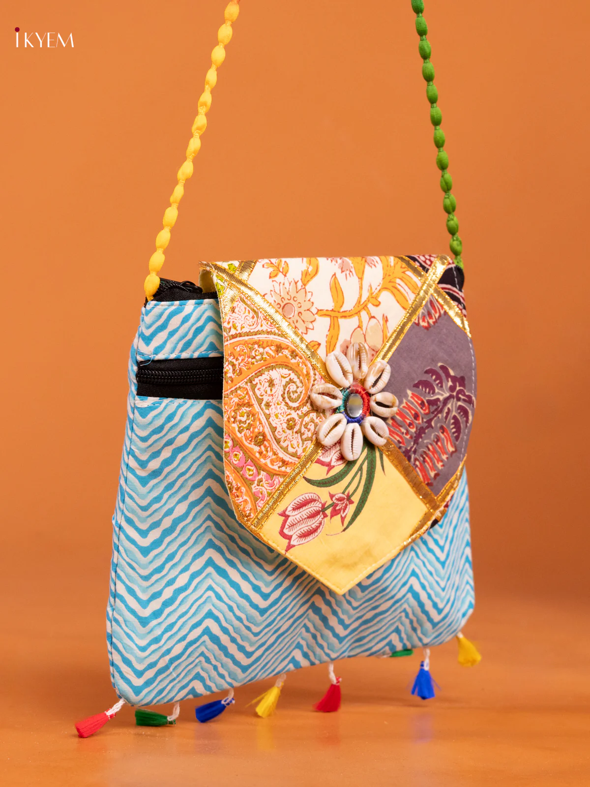 Godari Design Mix Farbric Sling bag - Image 2