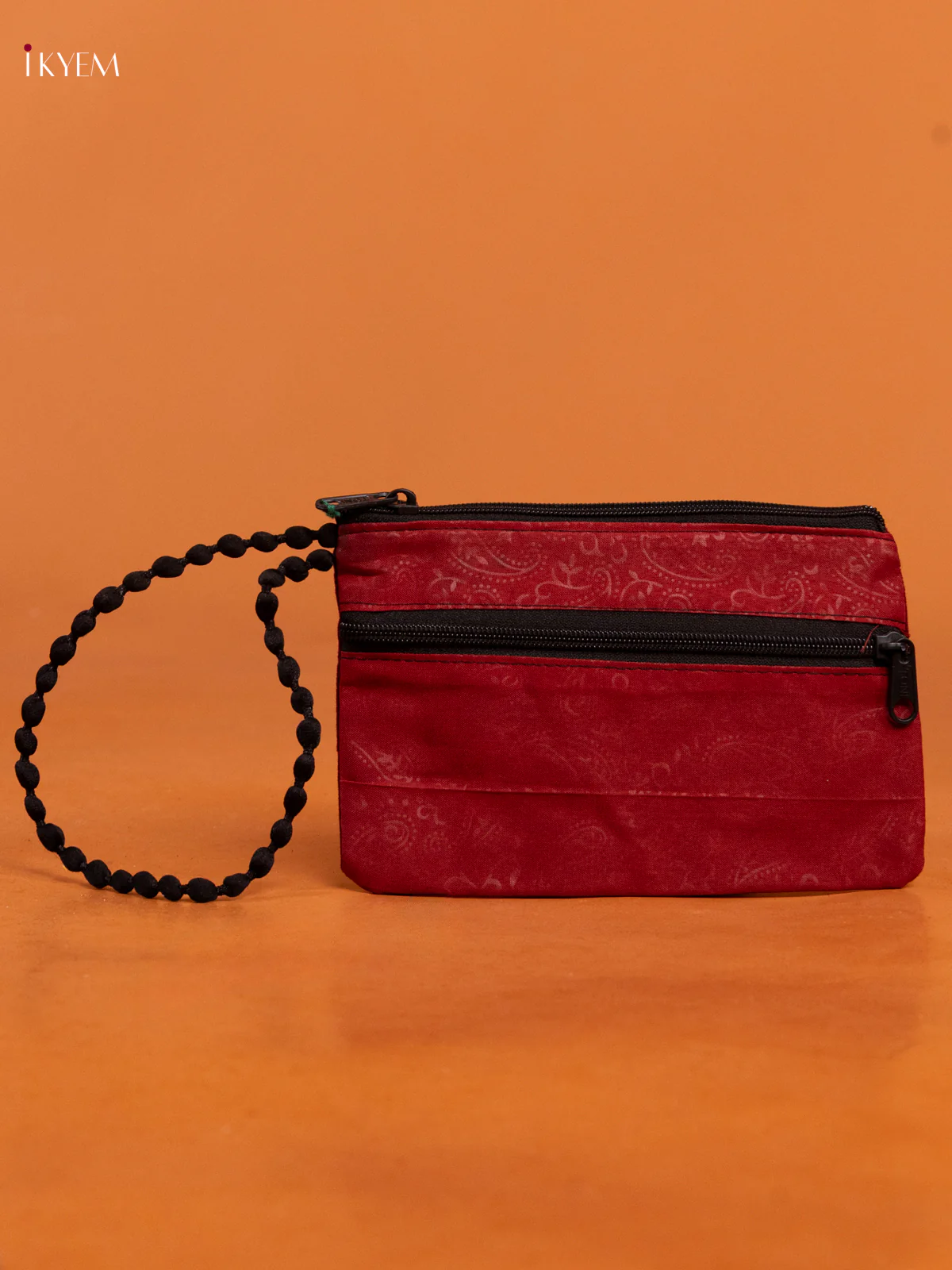 Velvet Embroidered Elephant Design Purse - Brown - KD26432 - Image 2