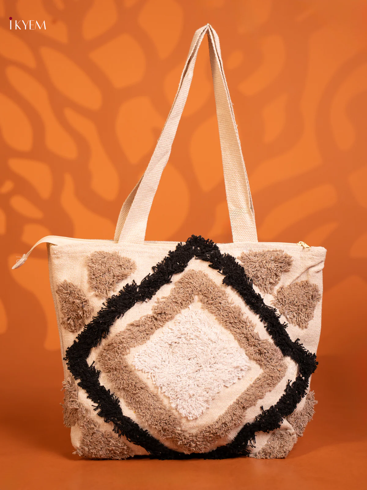Nidhi Modani  Cloth Bag  Black With White