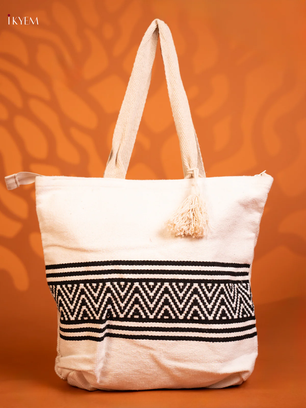 Cloth Bag White With Black - KD26465