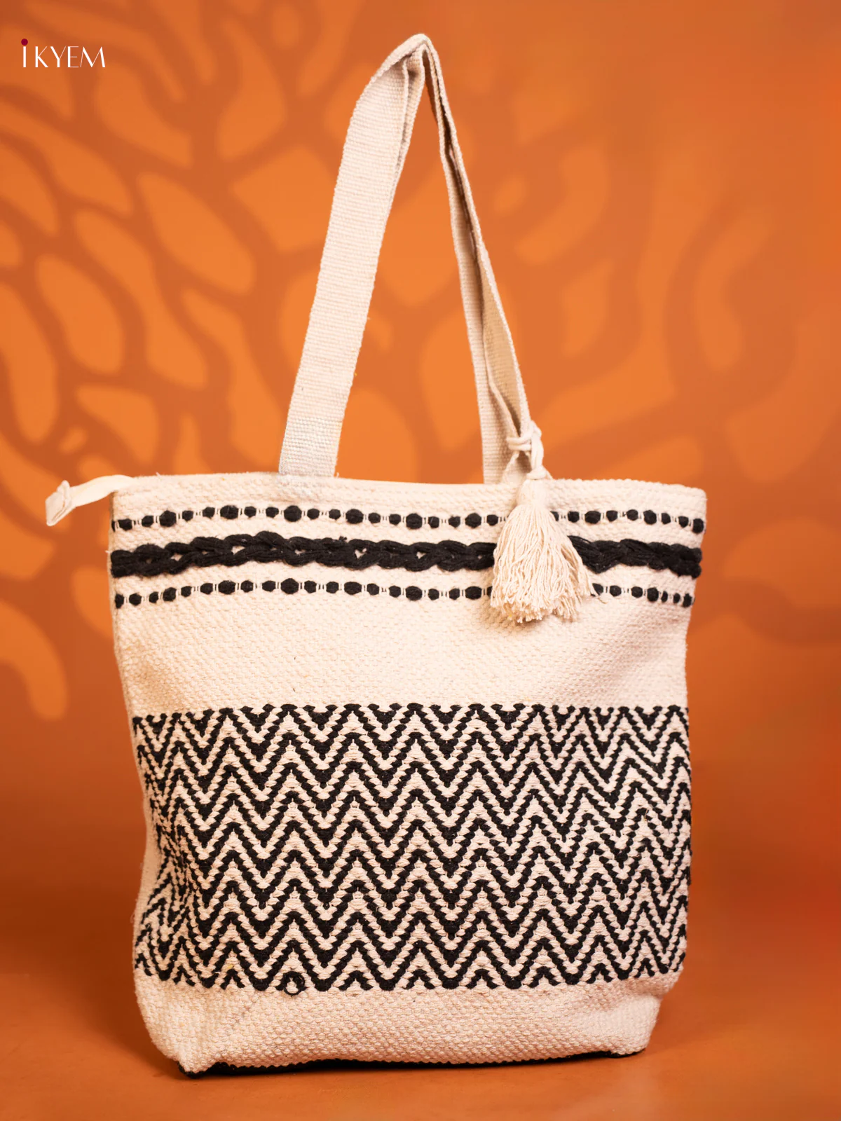 cloth Bag Sandal With Black