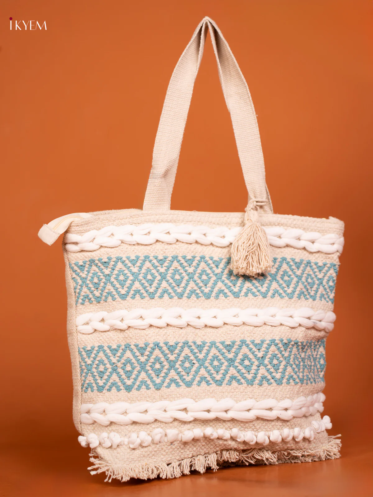 Cloth Bag Blue With white - KD26469 - Image 2