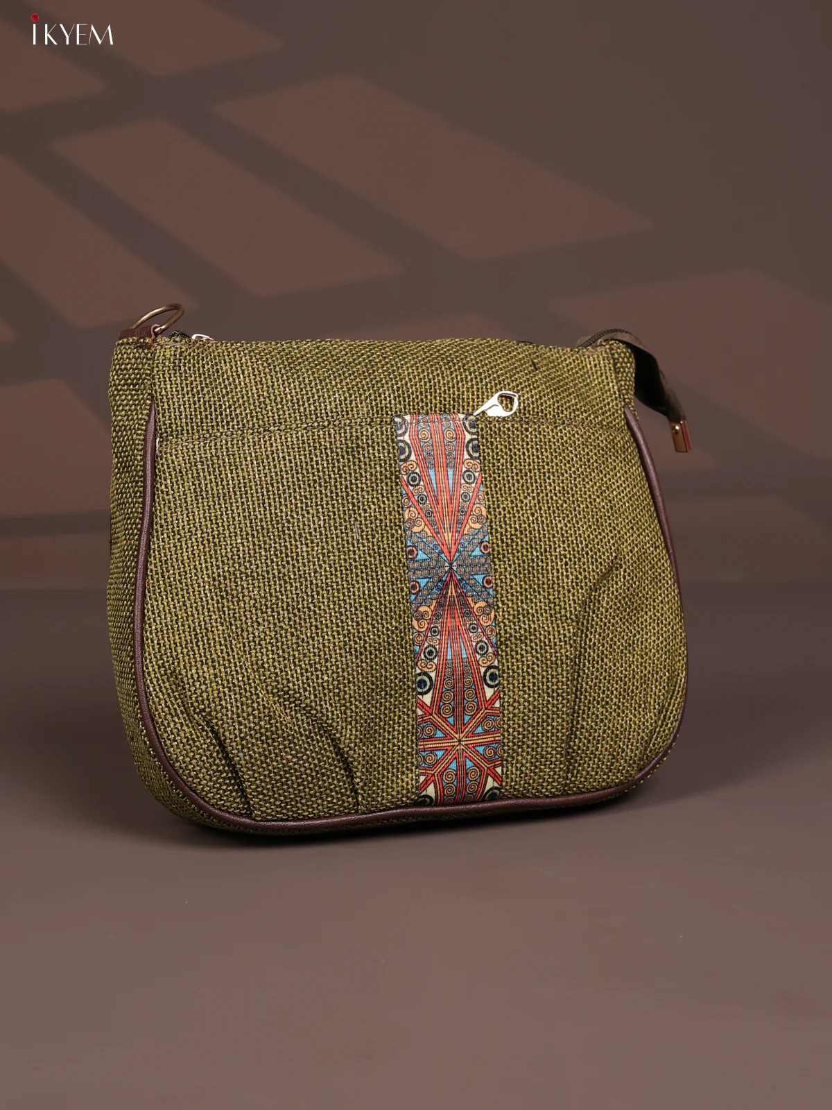 Jute Printed Sing Bag - Green - KD26826 - Image 2