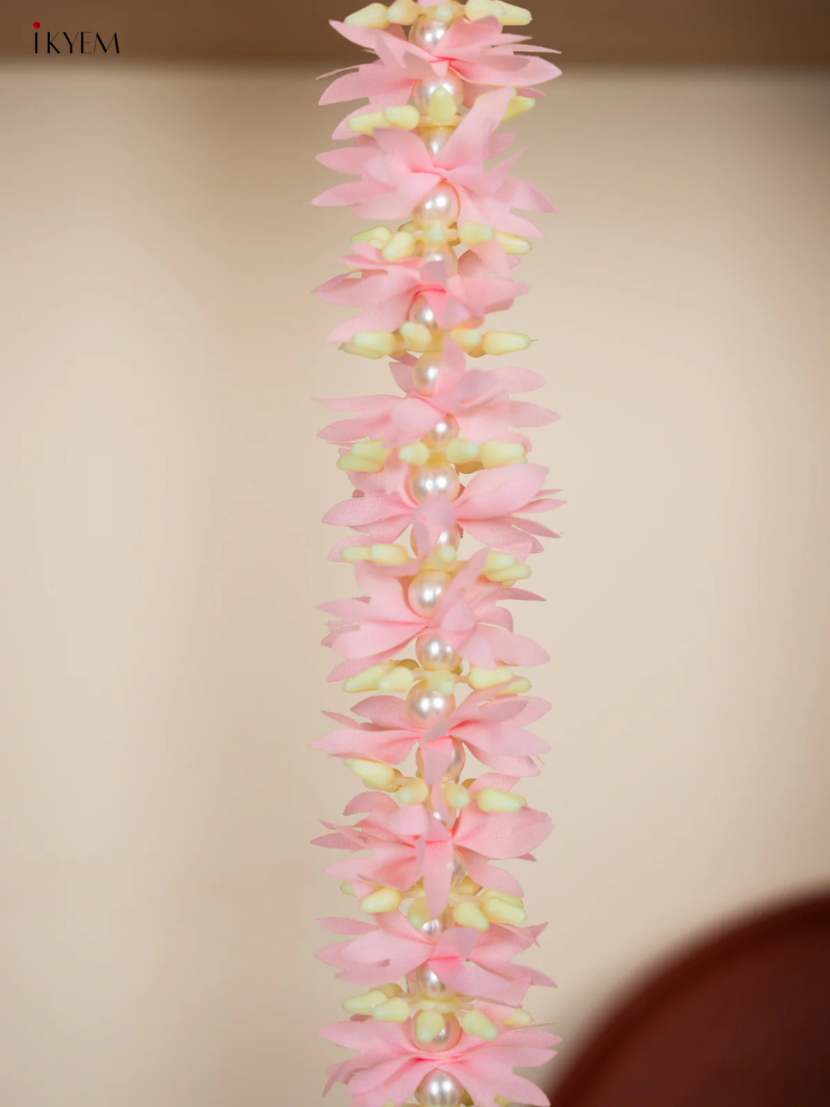 Artificial Hanging Thoranam - Light Pink - KD30118 - Image 6