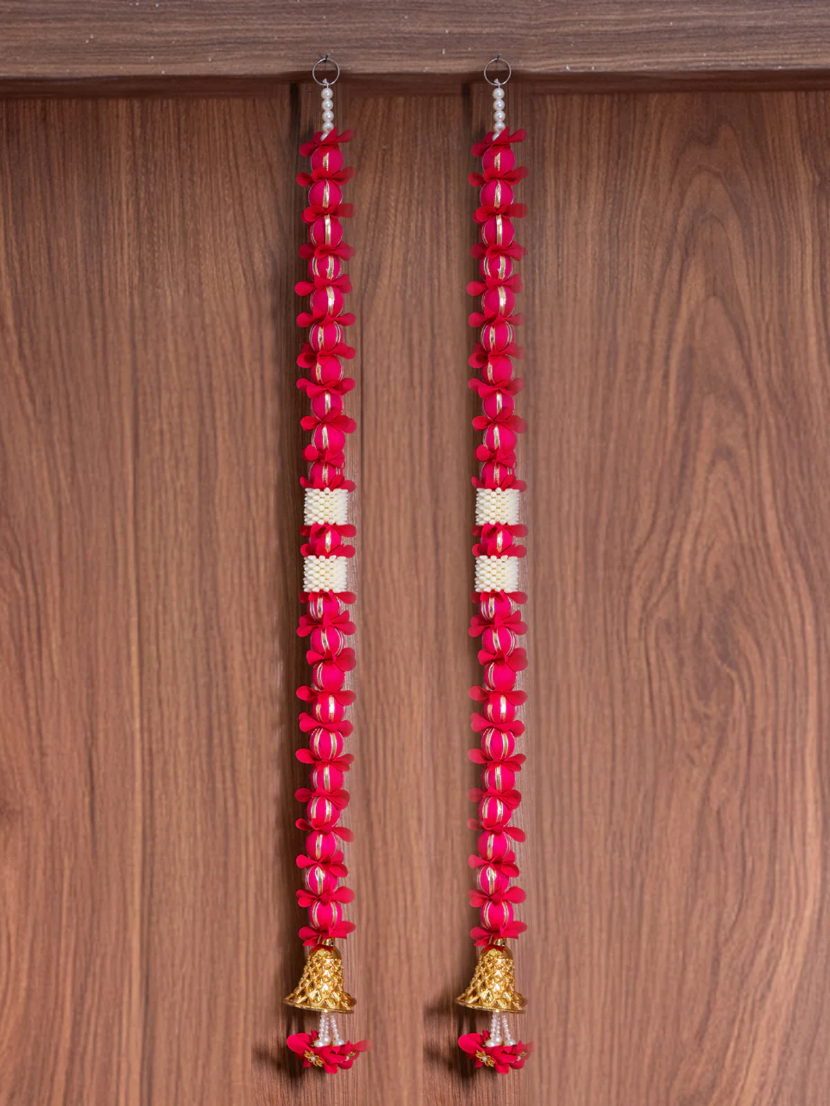 Artificial Hanging Thoranam - Pink - KD30132