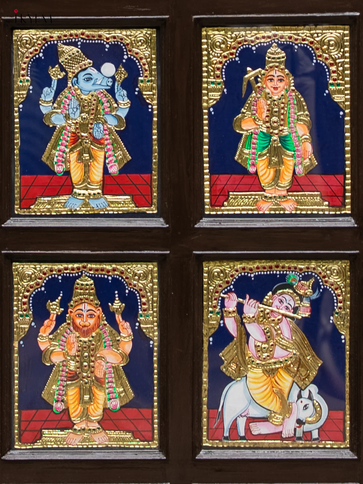Dasavatharam Tanjore Painting - Big - KE03113 - Image 3