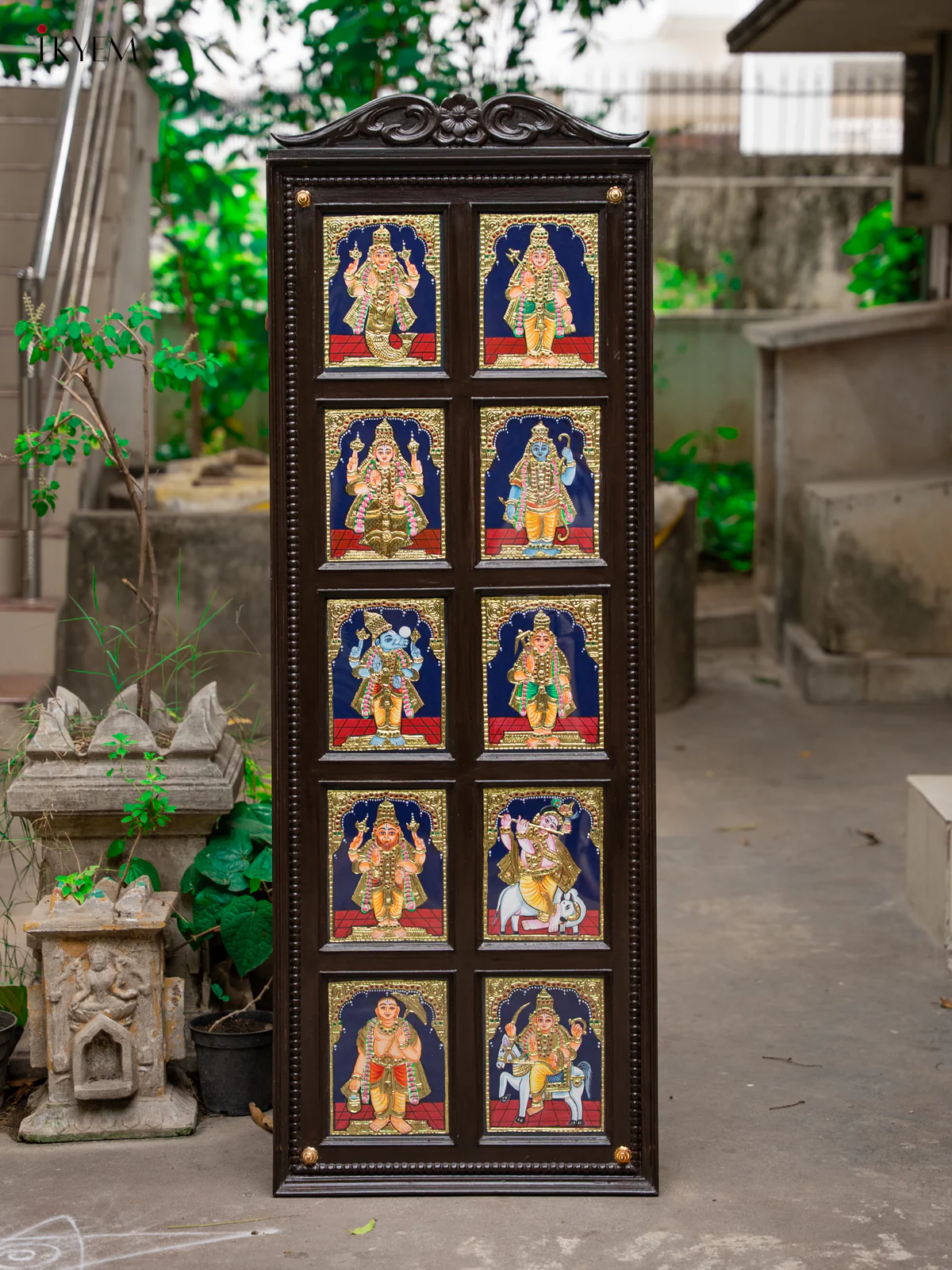Dasavatharam Tanjore Painting - Big - KE03113 - Image 6
