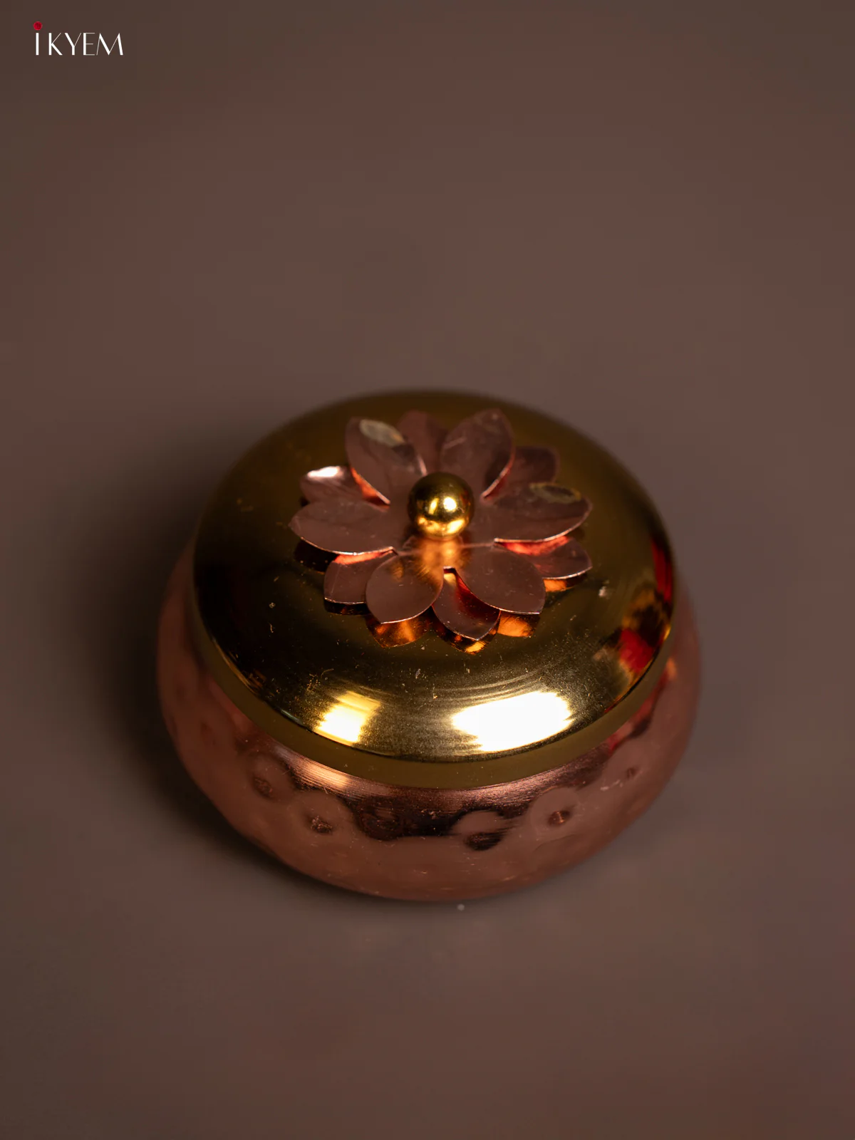 Copper Round dry fruit box - KE14131 - Image 2