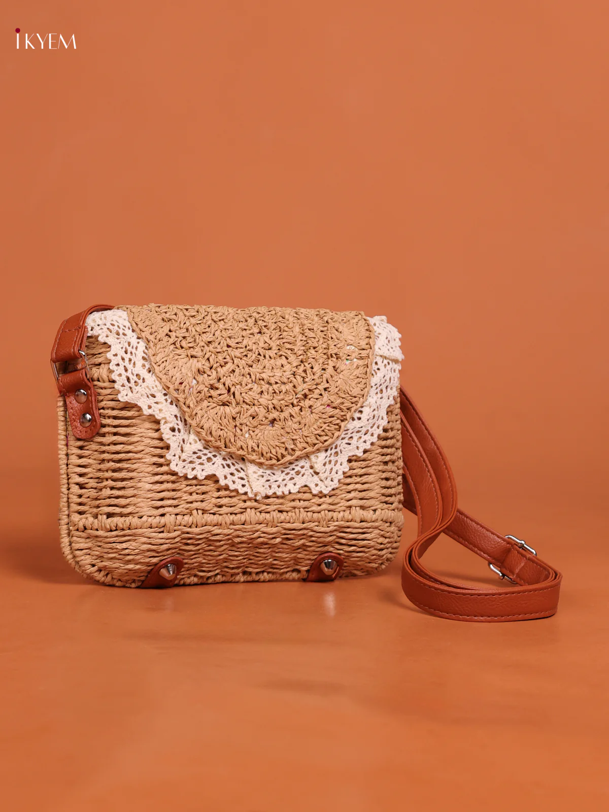 Braided Pattren Sling Bag Sandal - Image 2