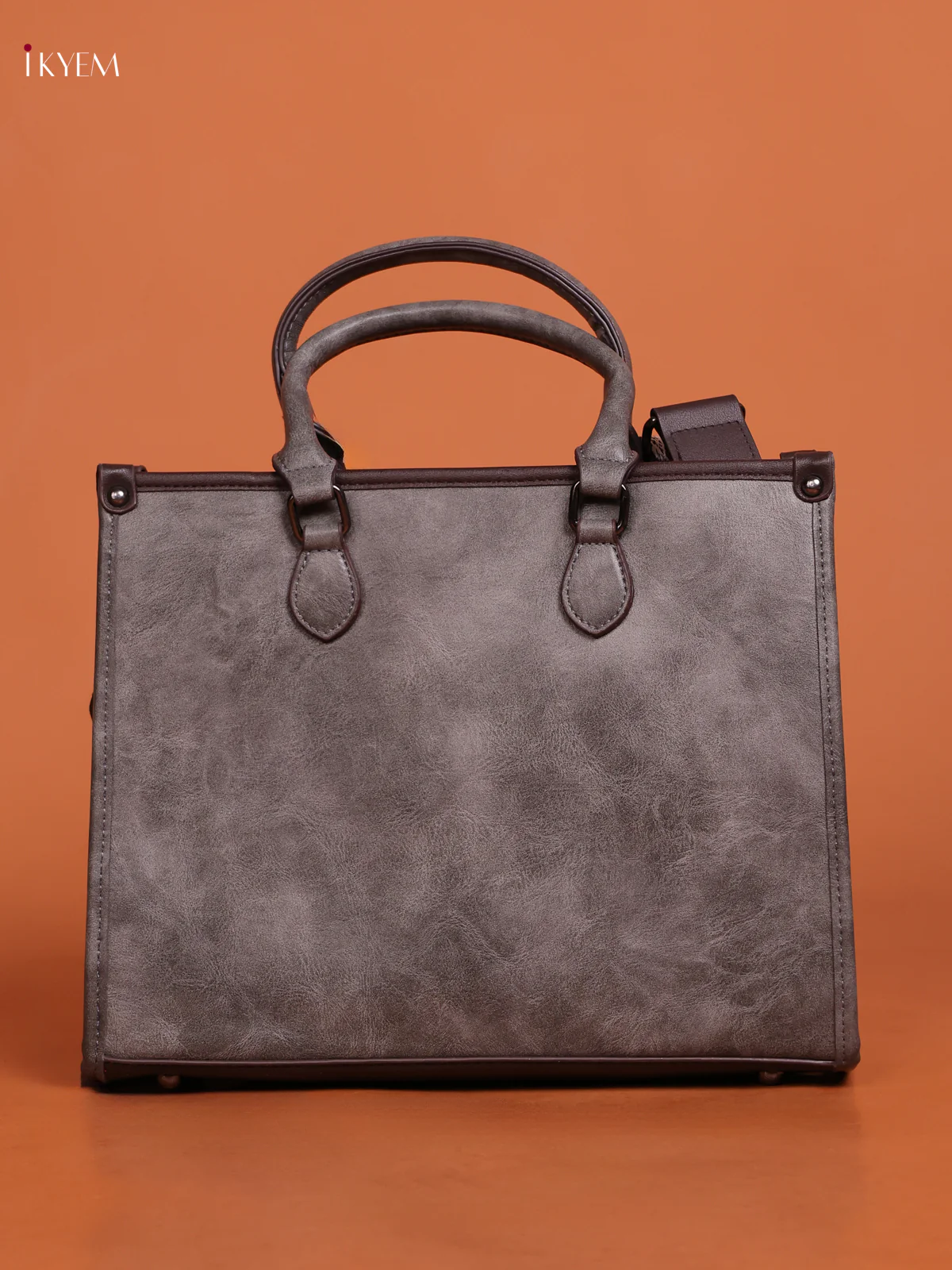 Embossed Tote Bag Hand Bag And Sling Bag Gray - Image 3