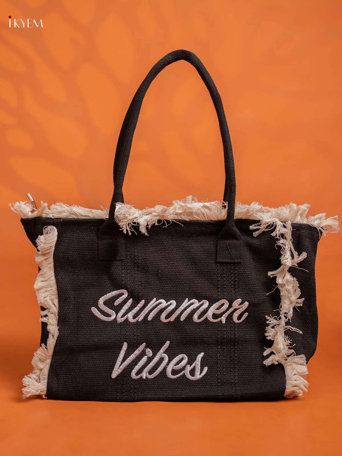 Summer Vibe Tote Bag - Black - KE16217