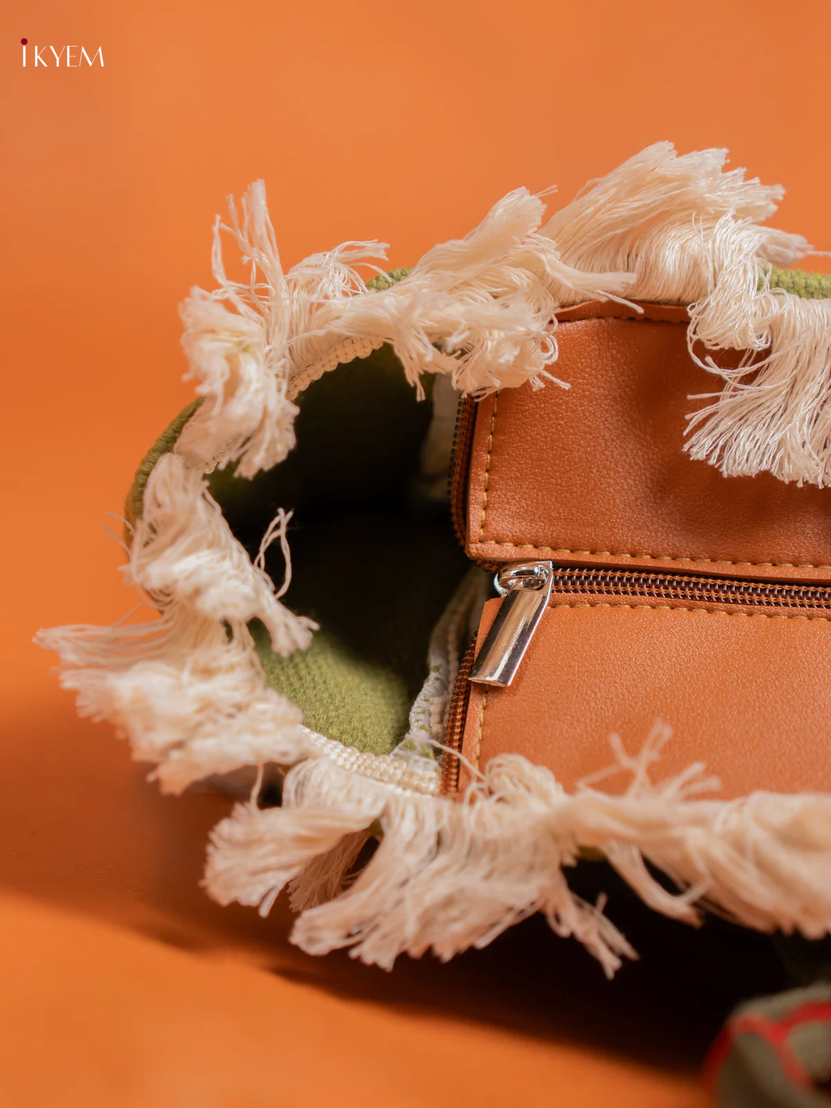 Tote Hand Bag Green - Image 3