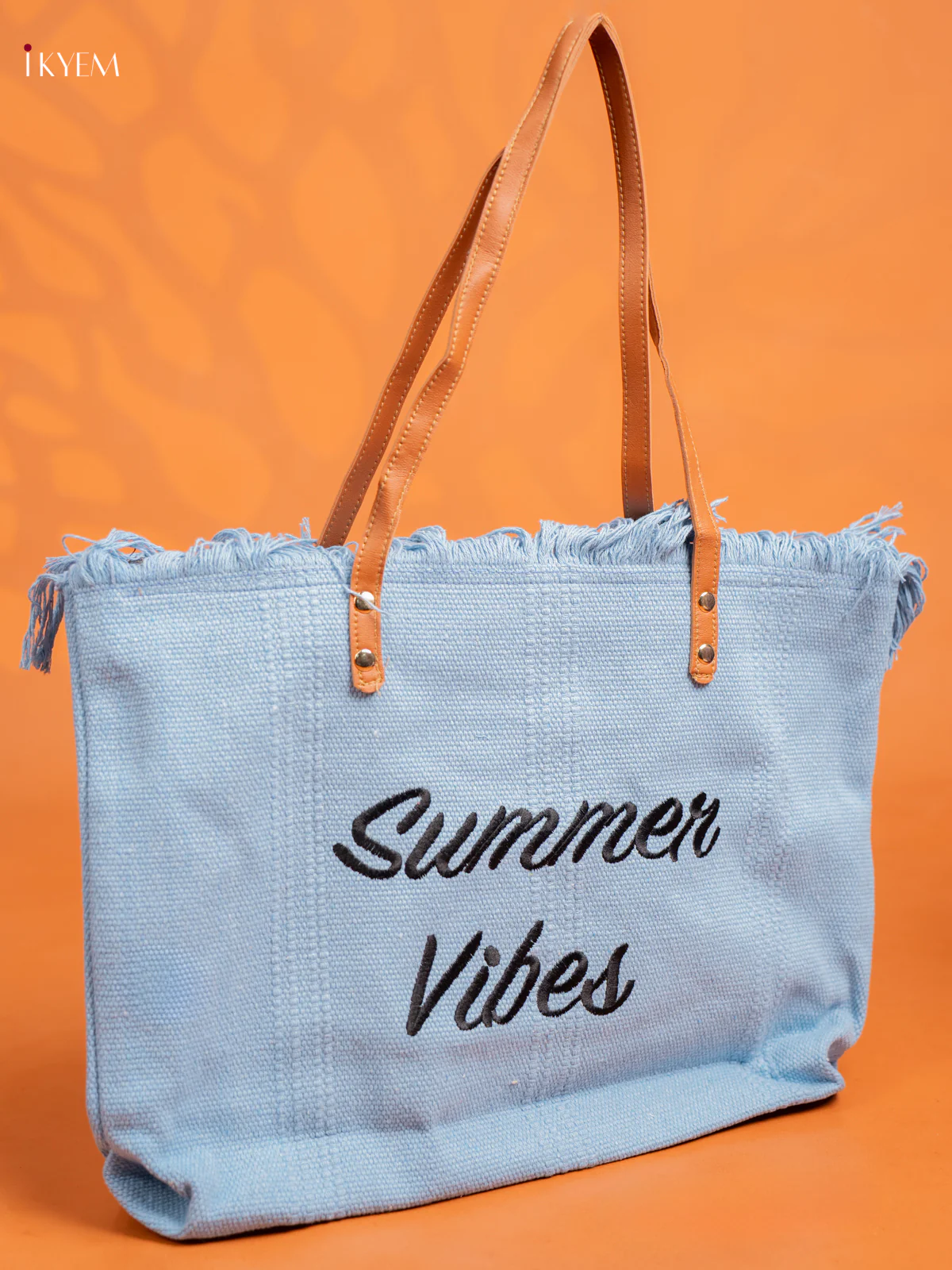 Tote Hand Bag Blue - Image 2