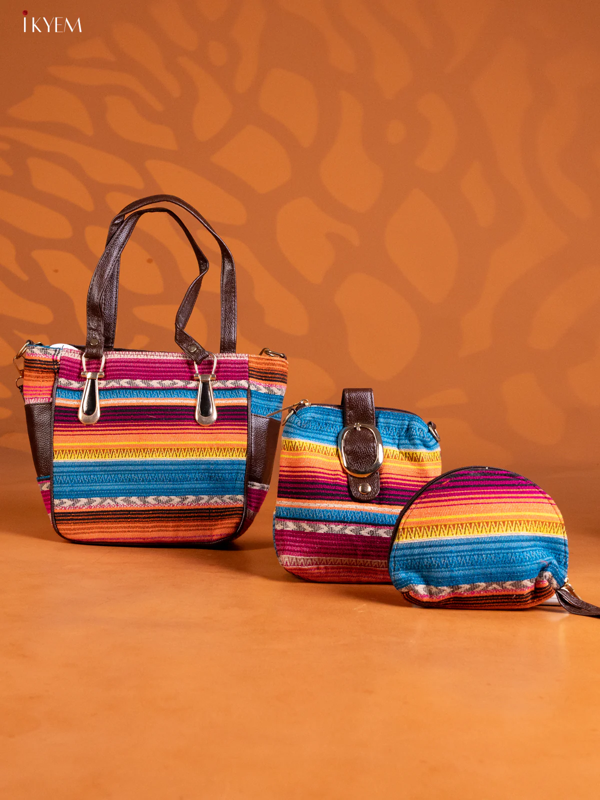 Trendy Set of Shoudler Bag , Sling Bag & Purse - Multicolour - KE16262 - Image 5