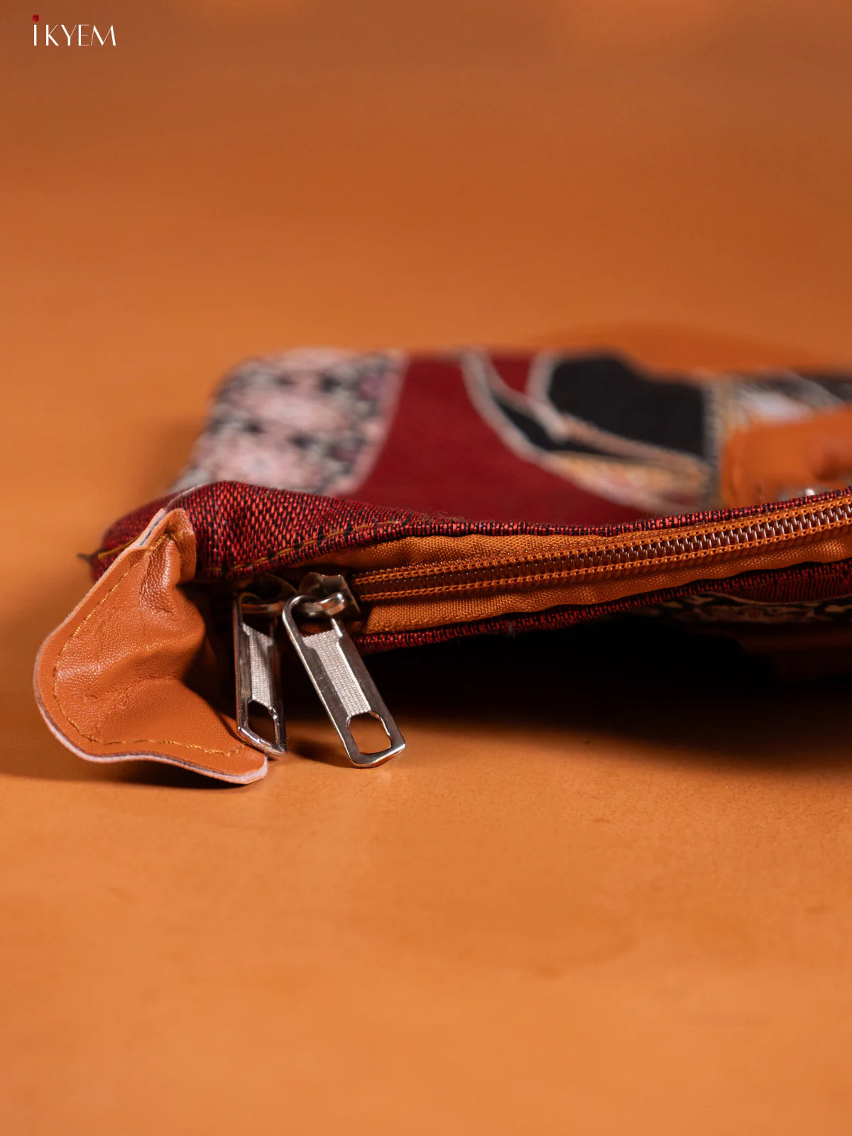 Elephant Hand Bag Maroon - Image 3