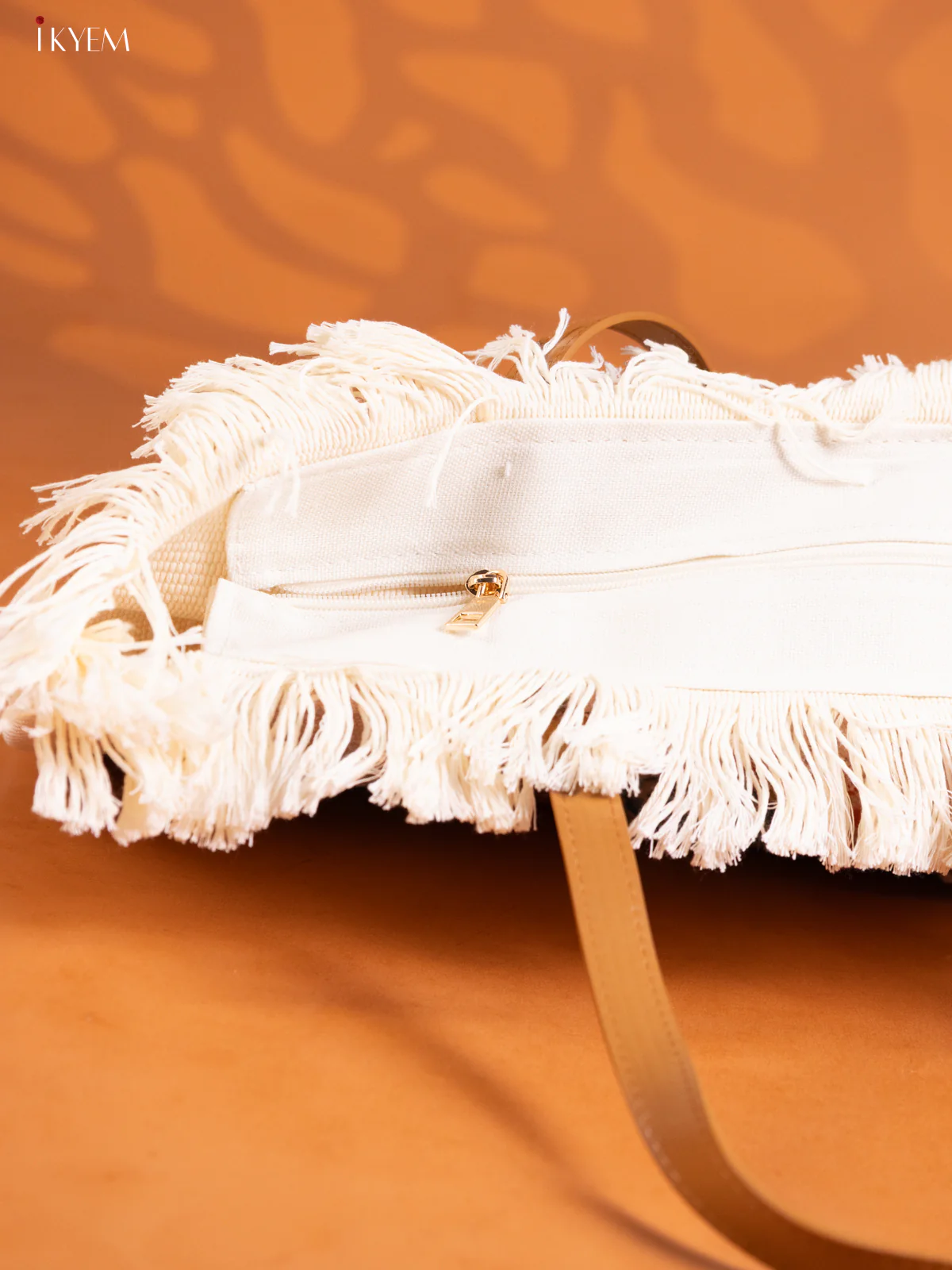 Floral Design Hand Bag Orange - Image 3