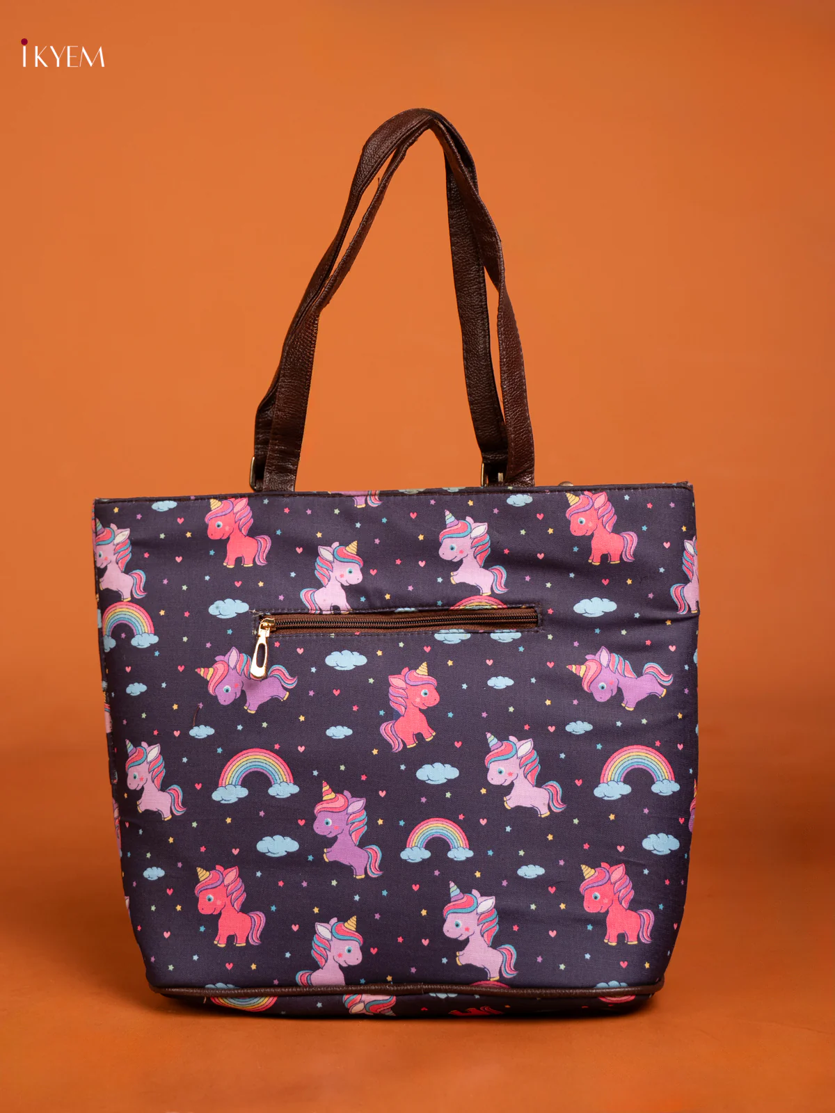 Unicorn print Handbag &amp; pouch with 3 Compartments - KE16377 - Image 3
