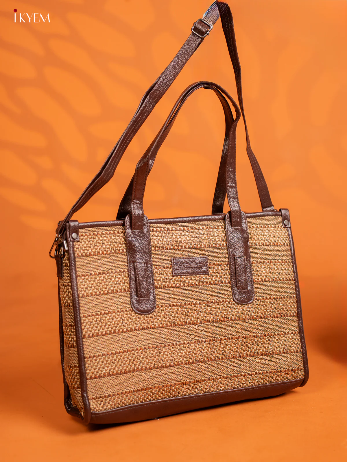 Jacquard Handbag Leather Sling with 1 Compartments - Sandal - KE16403 - Image 2