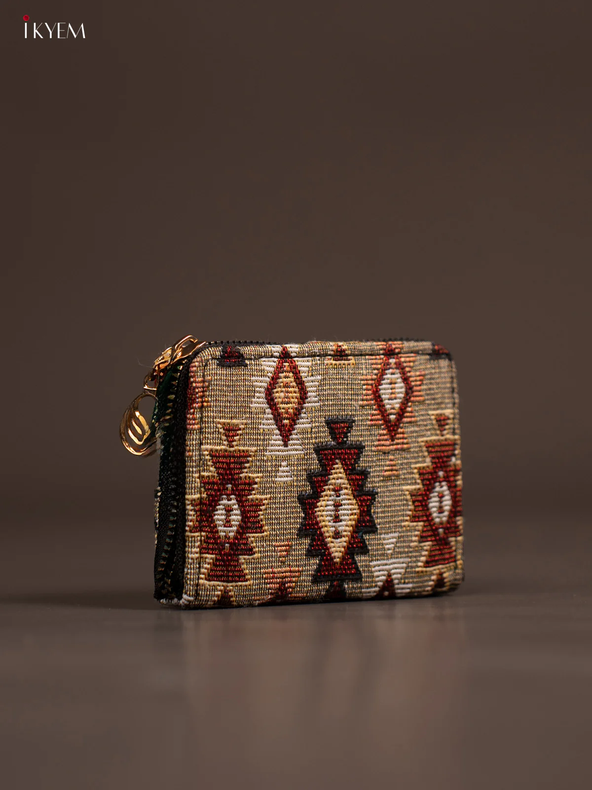 Ikat Print Wallet - Brown - KE21168 - Image 2