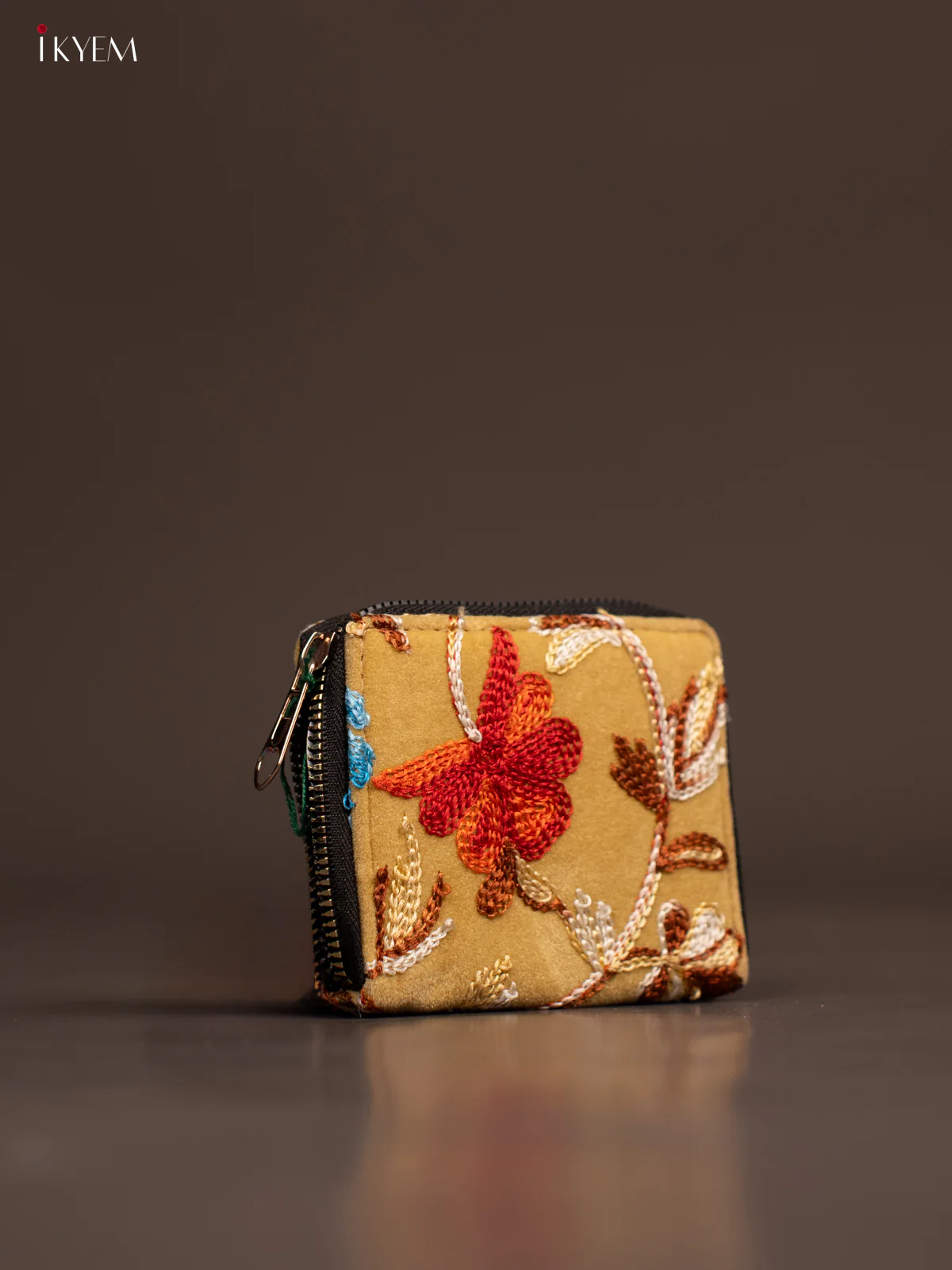 Embroidery Small Wallet - Sandal - KE21240 - Image 2