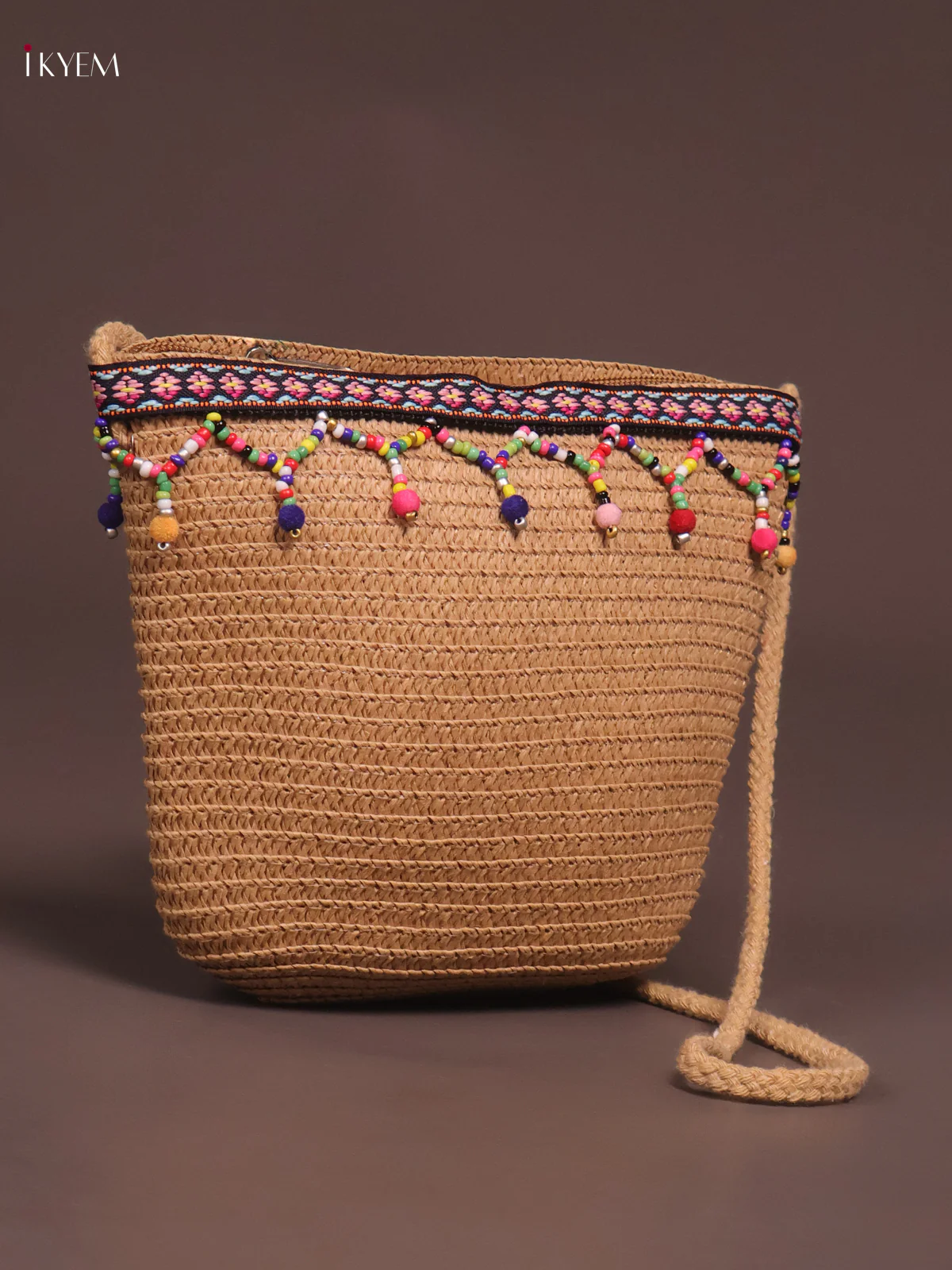 Boho Sling Bag Brown - Image 2