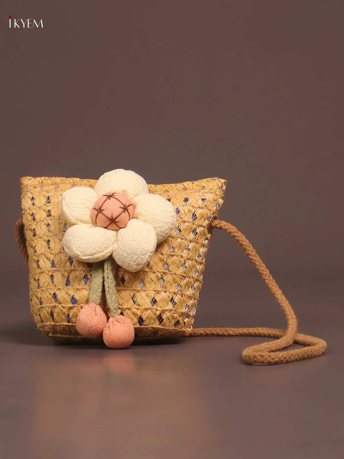 Beach Sling Bag For kids - Brown - KE21353