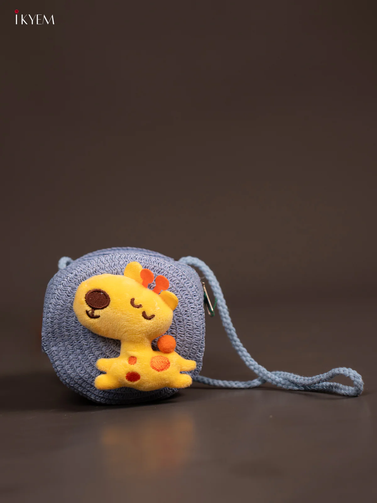 Jute Round Sling Bag for Kids - Purple - KE21368