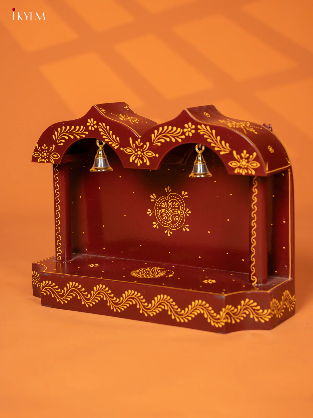 Wooden Hand Painted Mandapam - Brown - KE27140 - Image 4