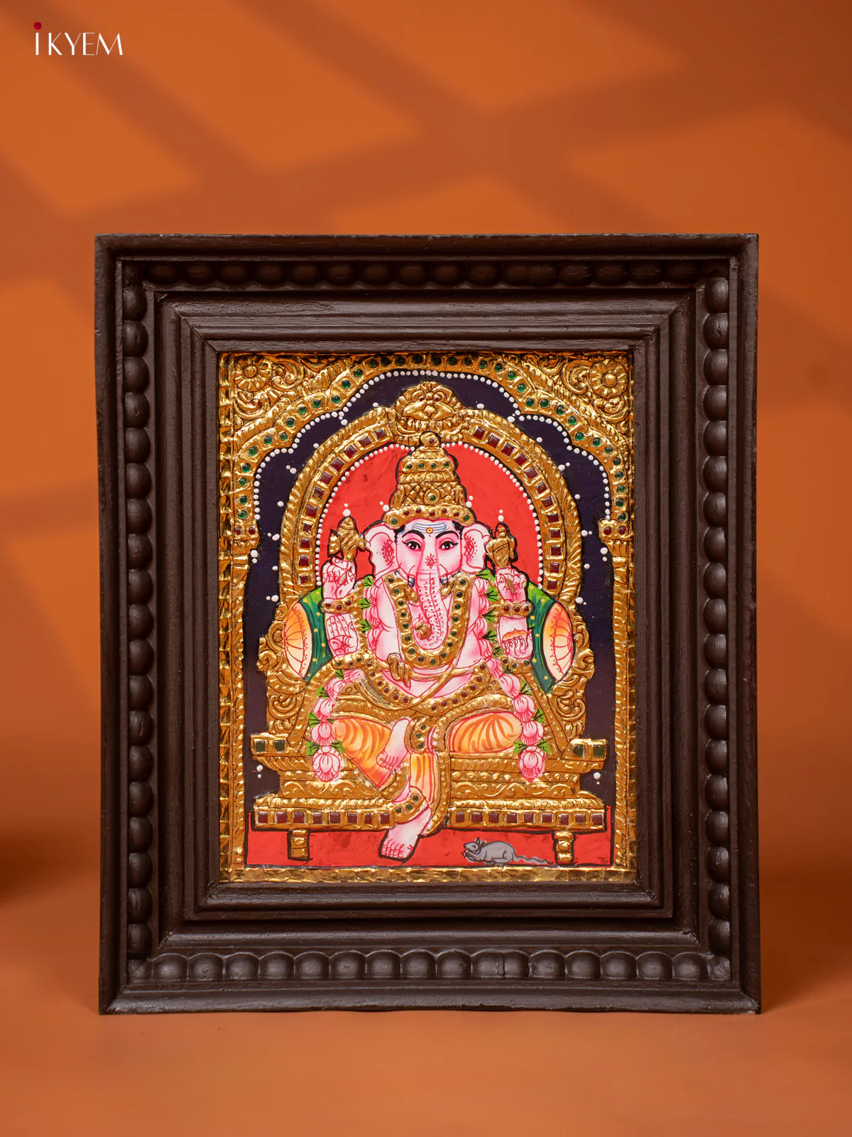 Ganesha - Tanjore Painting (13x11) - KE27169