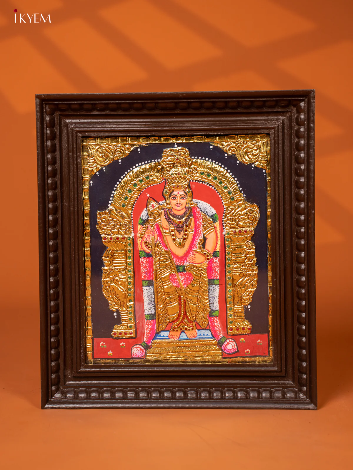 Murugan - Tanjore Painting (15x13)- KE27185