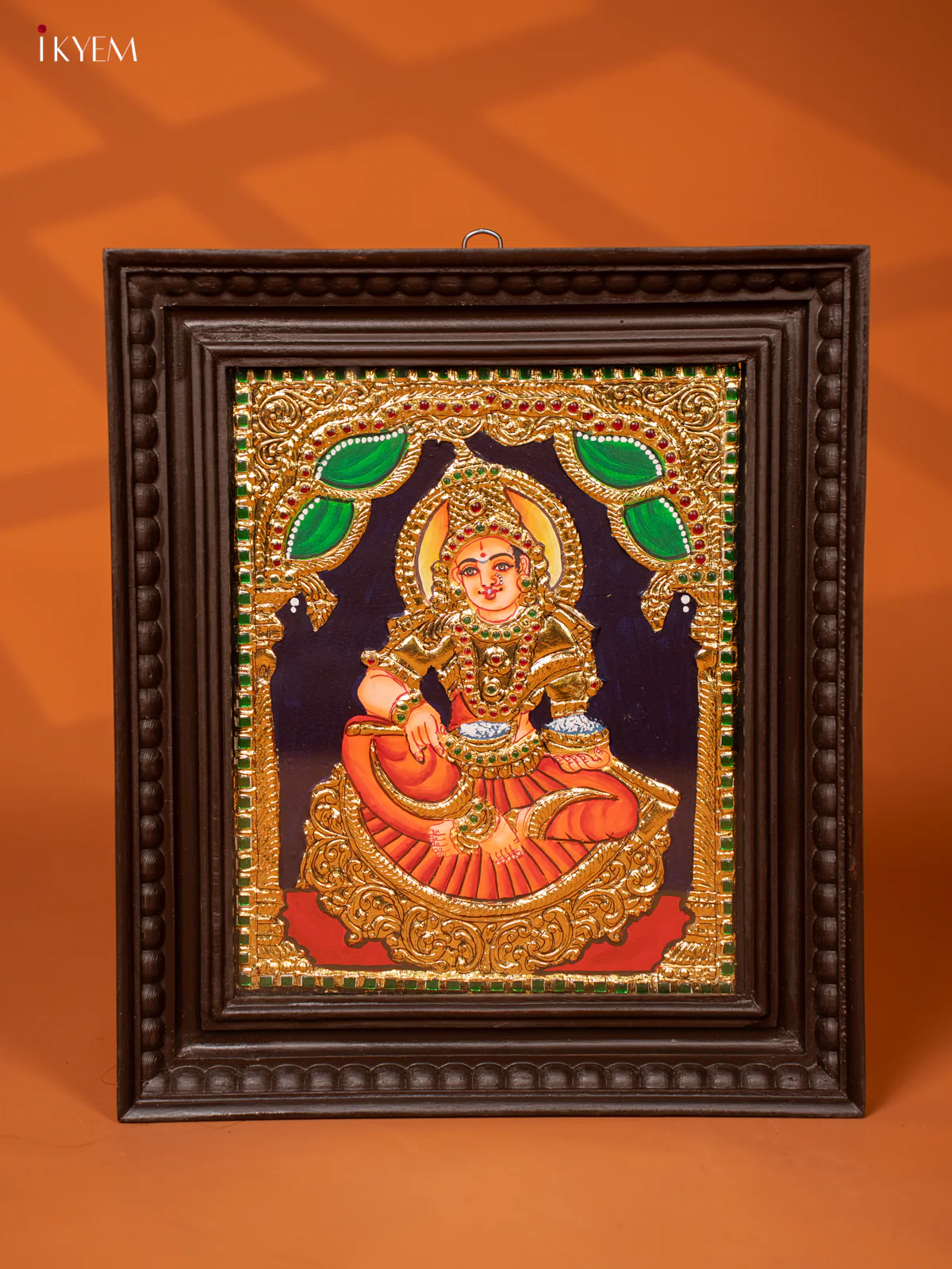 Annapurani - Tanjore Painting (15x13) - orange - KE27204