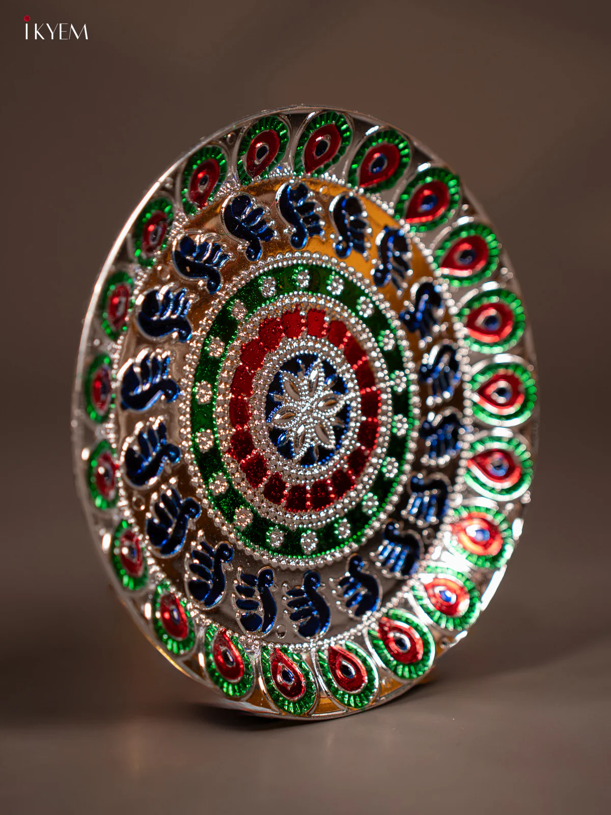 Meenakari Silver Plate - KE29117