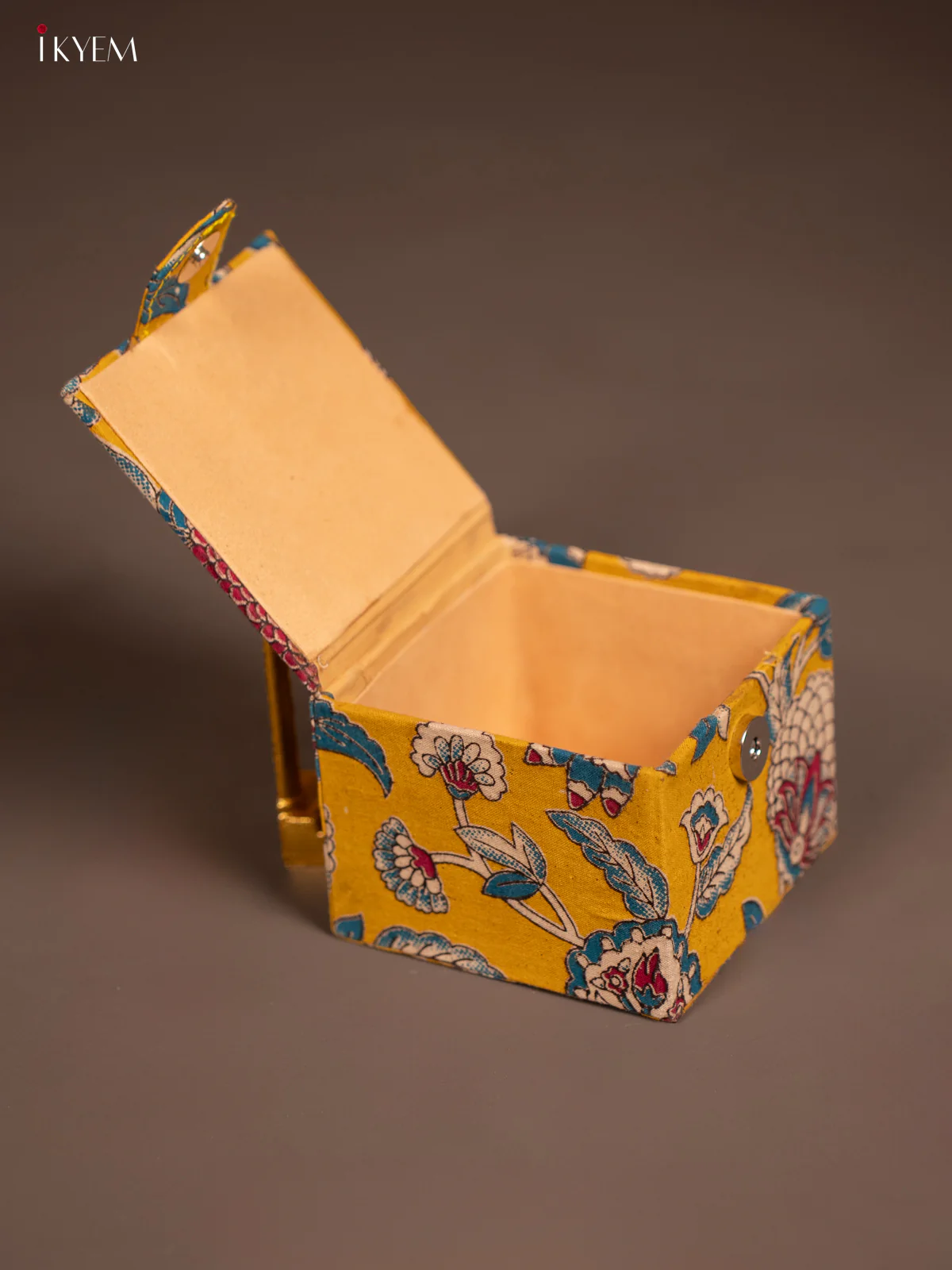 Kalamkari Jewel Box - Yellow - KE29180 - Image 2