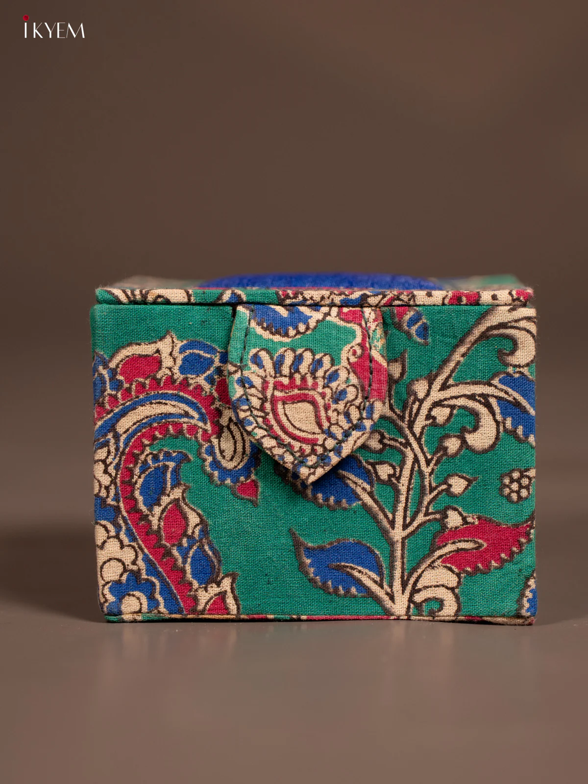 Kalamkari Jewel Box - Peacock Green - KE29183 - Image 3