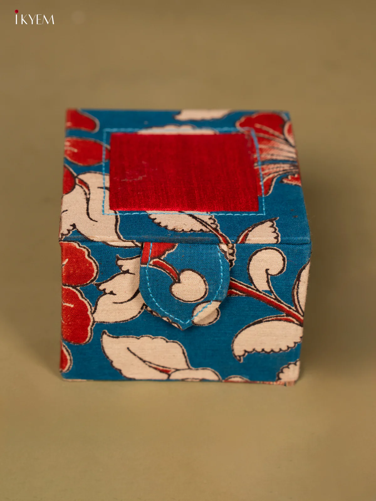 Kalamkari Bangle Box - Blue - Image 2