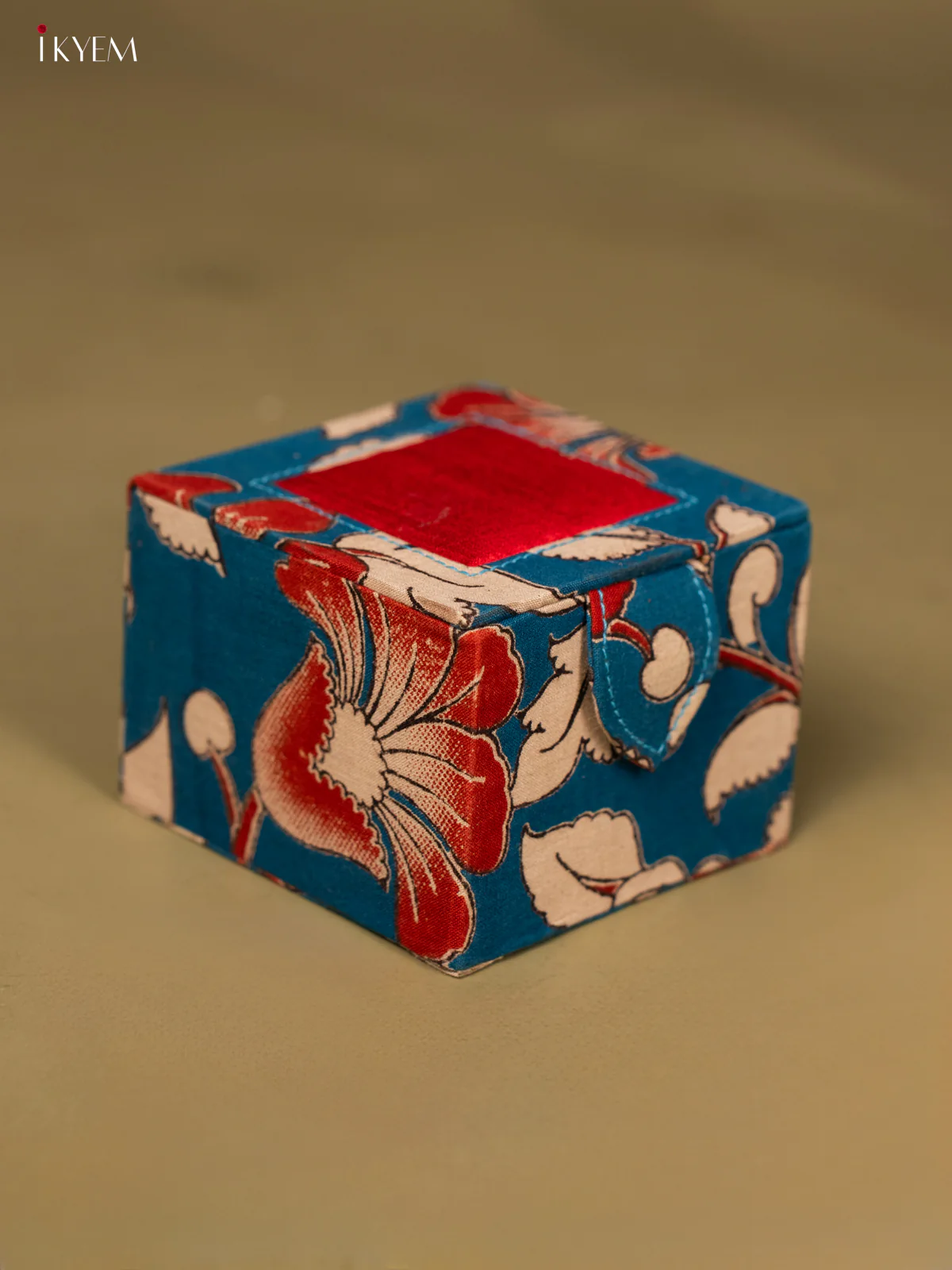 Kalamkari Bangle Box - Blue - Image 3