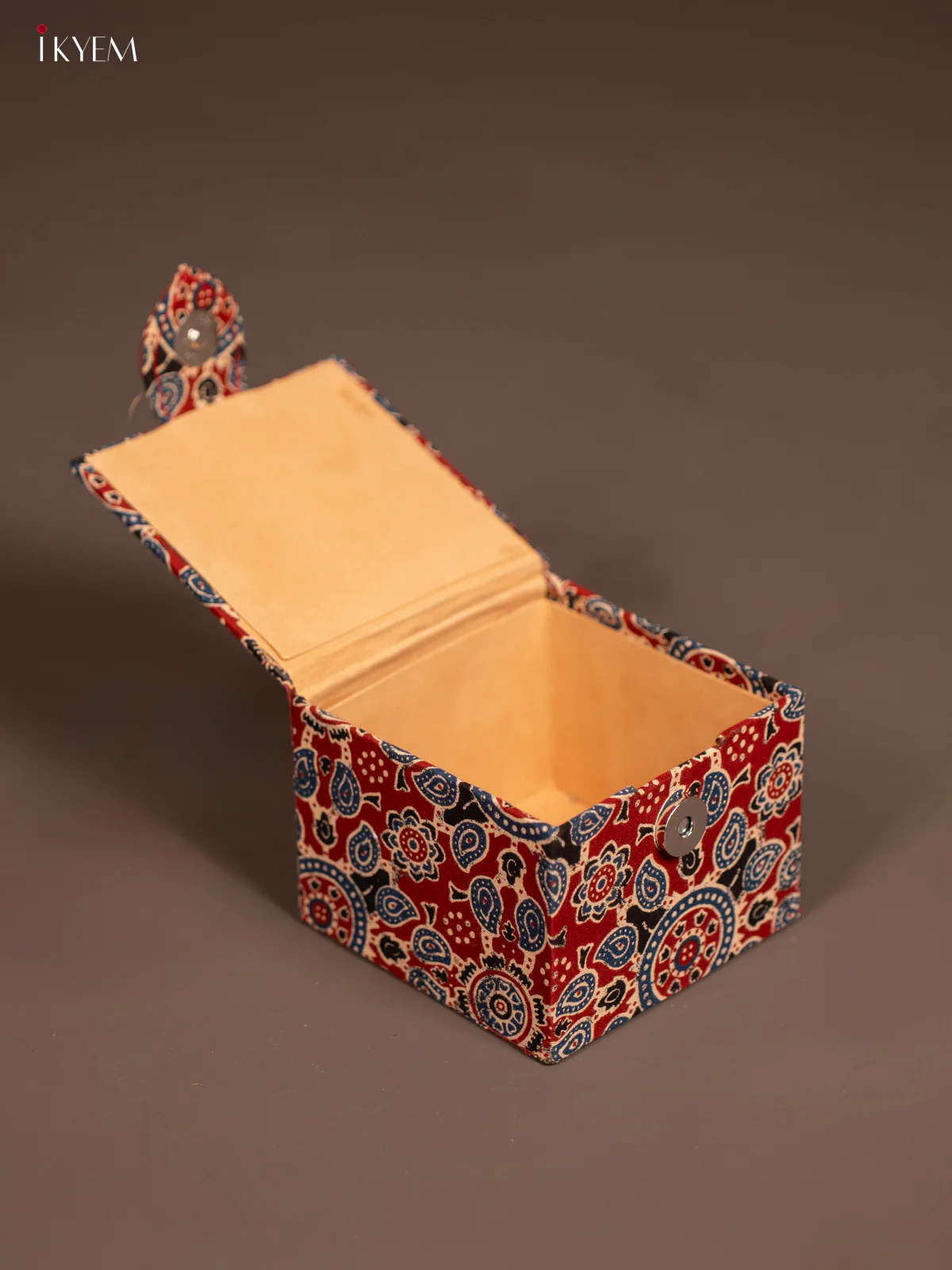 Ajrakh jewel Box - Red - KE29187 - Image 2