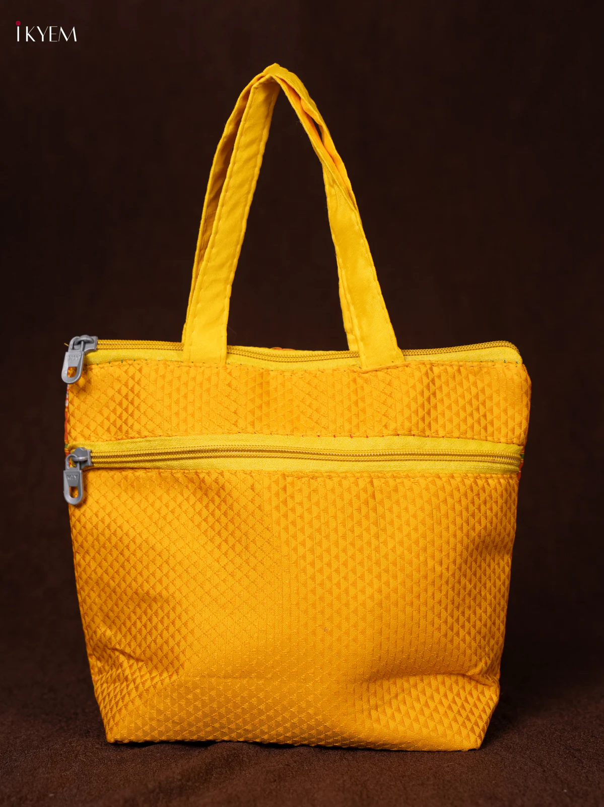 Kolam Print Handbags - Yellow - KEA0828 - Image 3