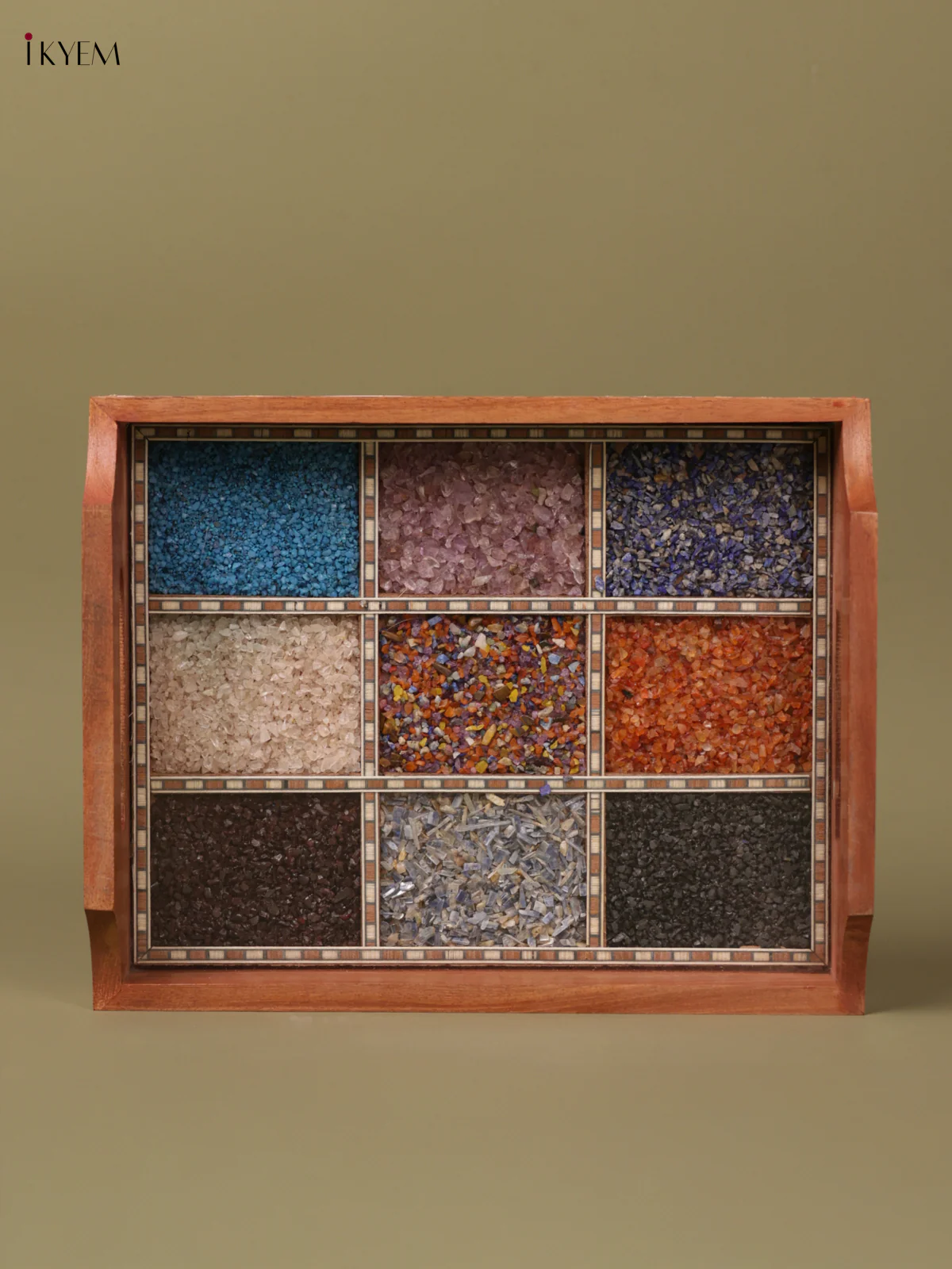 Wooden Gems Stone Tray (8x10) - KEA1414 - Image 2