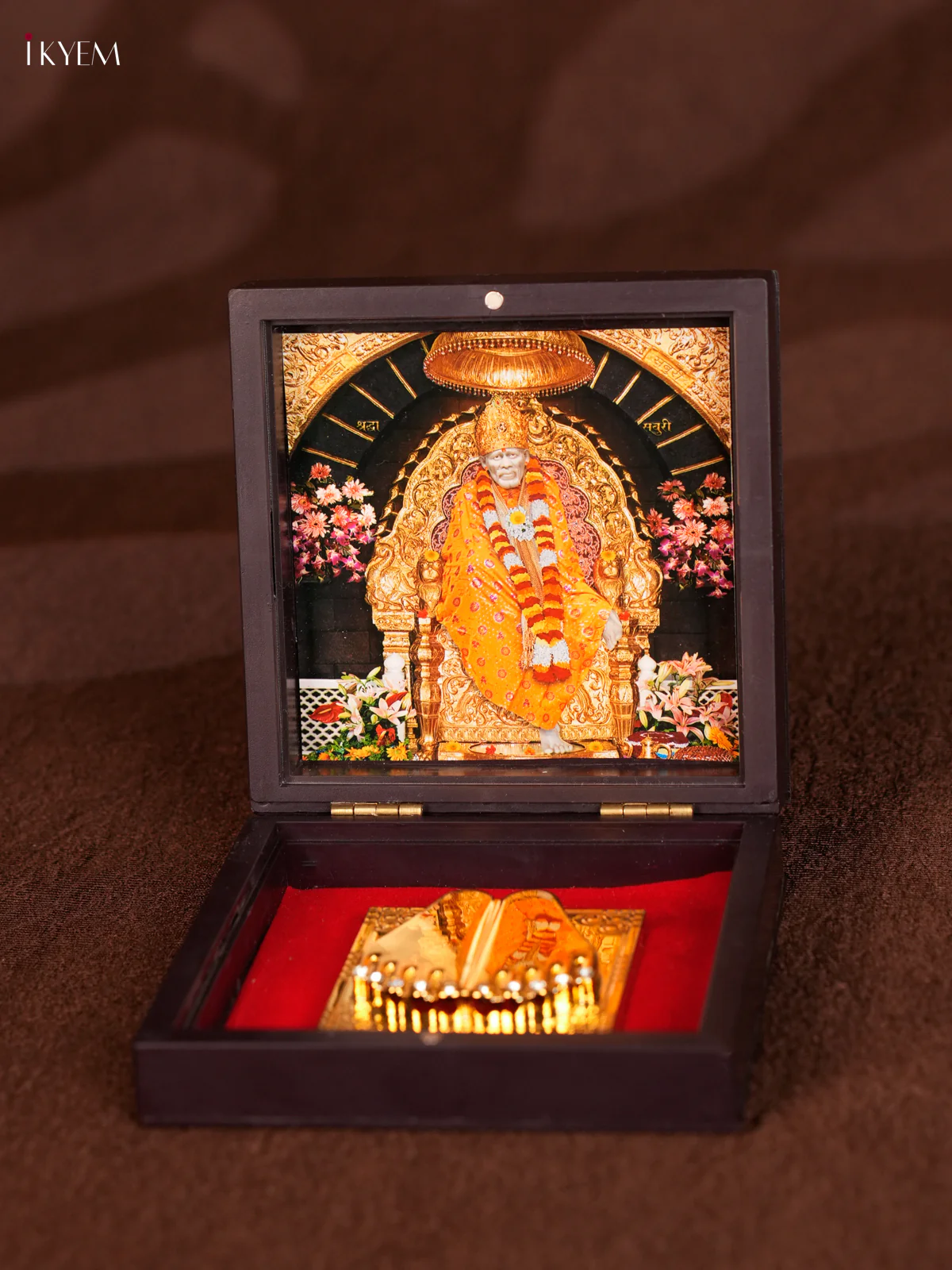 Paduka Box - Sai Baba - Yellow & Golden - KEA2720 - Image 3