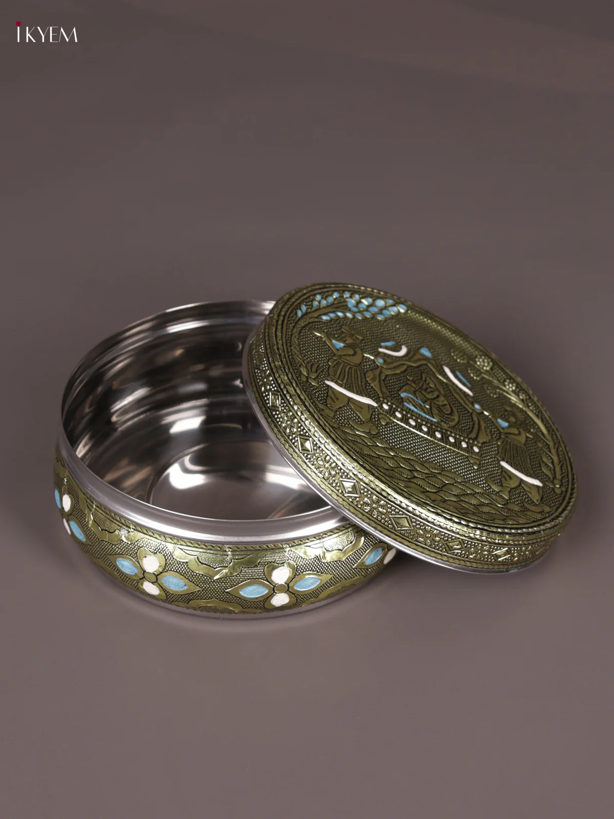 Meenakari Dabba Pallaku Design - (6×6) - KEA3024 - Image 2