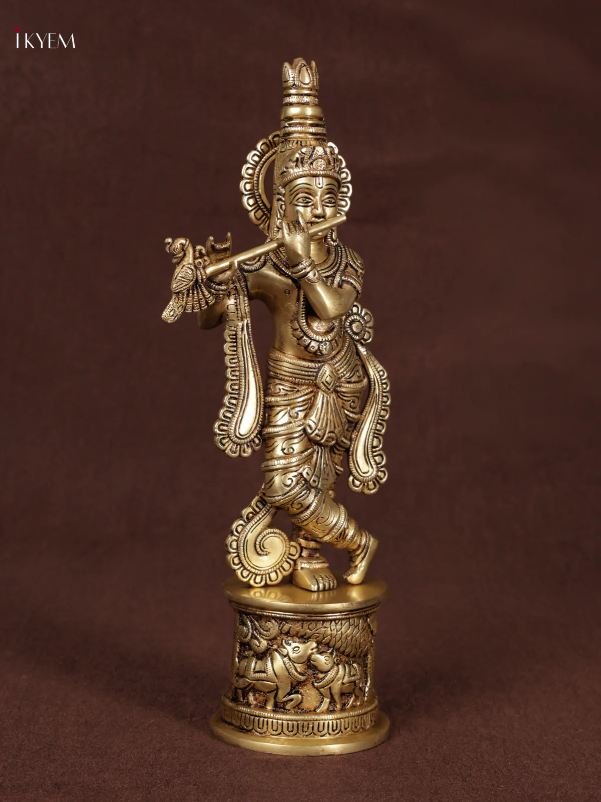 Brass Krishan Statue - KEA3108 - Image 2