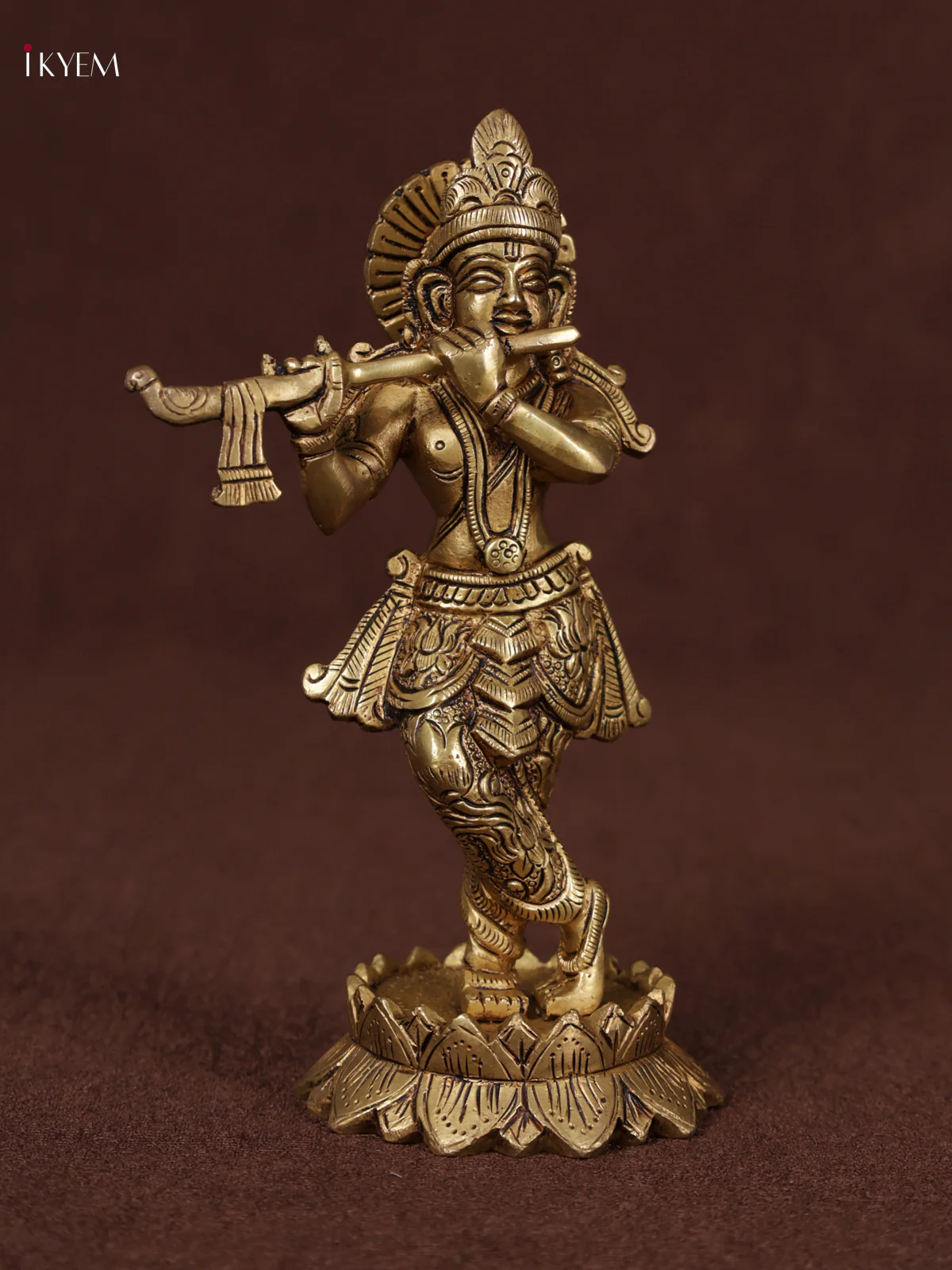 Brass Krishan Statue - KEA3116 - Image 2